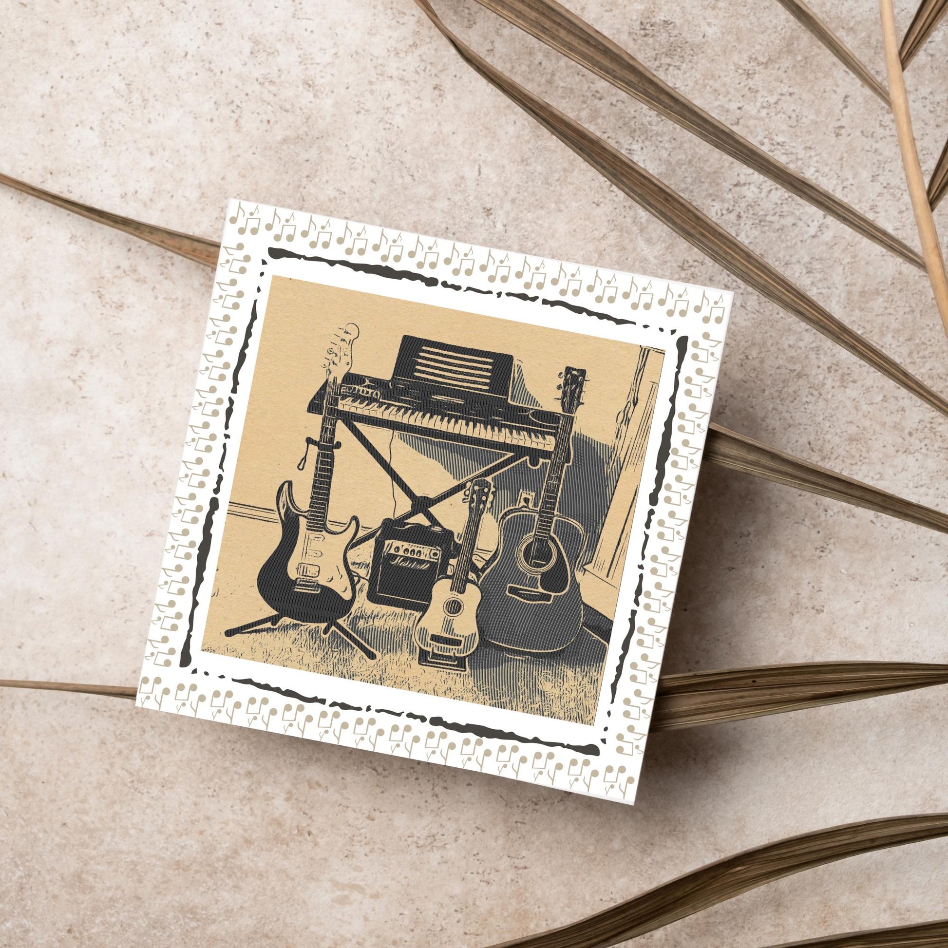 Musicians Birthday Card, Fun Birthday Card for Musicians, Happy Birthday Band Card, Rock Band Card Birthday Card for Son