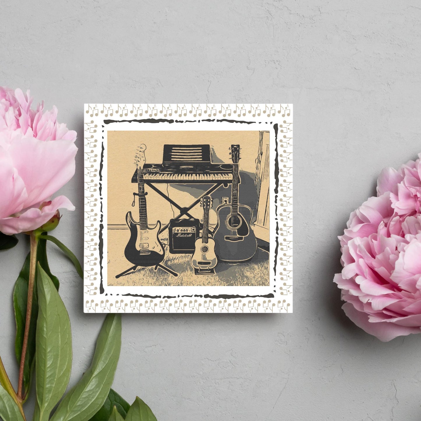 Musicians Birthday Card, Fun Birthday Card for Musicians, Happy Birthday Band Card, Rock Band Card Birthday Card for Son