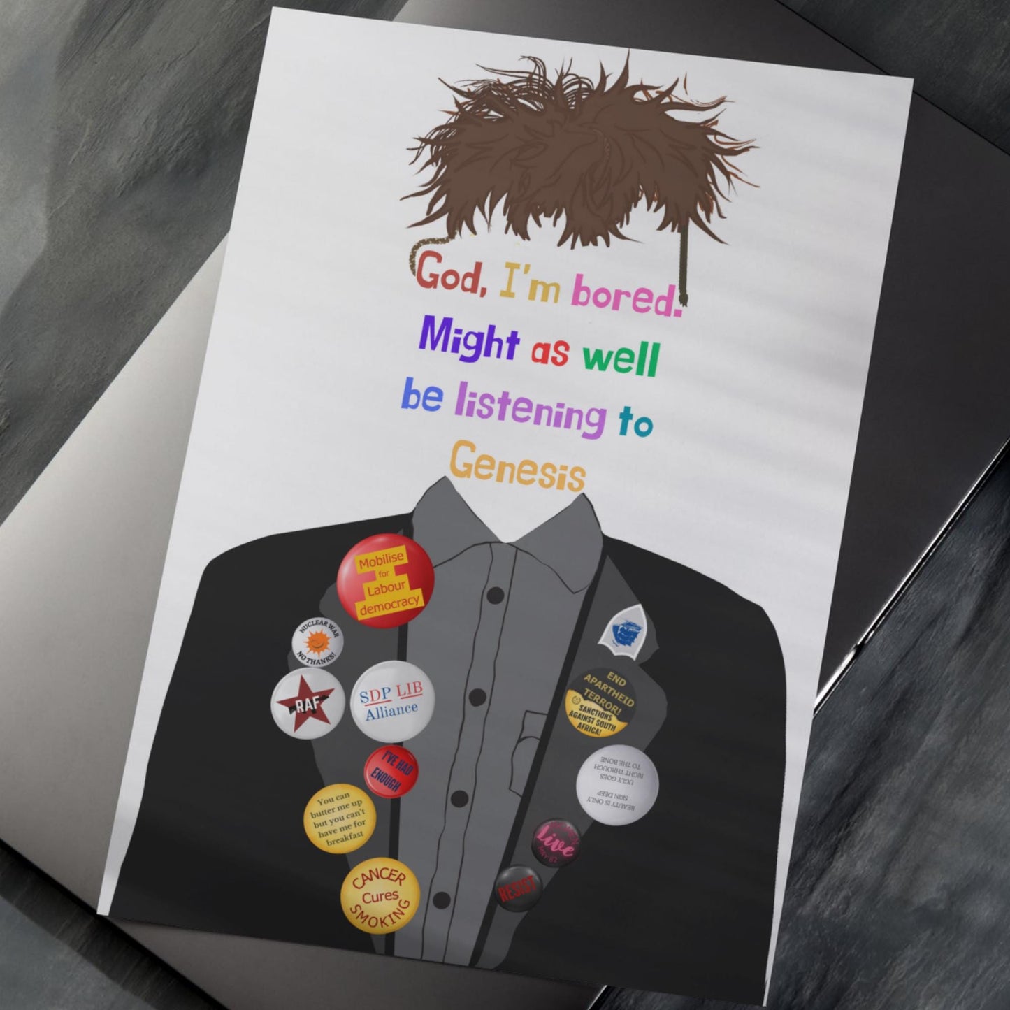 The Young Ones Poster, A4 Print, High Quality Wall Art, Rik Mayall, Peoples Poet 80's TV Poster, tHe YoUnG oNeS Genesis Print