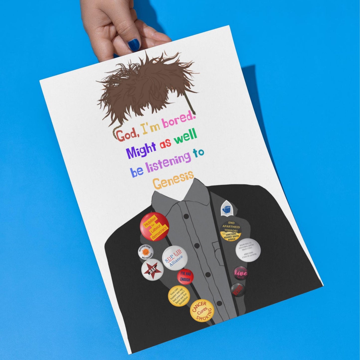 The Young Ones Poster, A4 Print, High Quality Wall Art, Rik Mayall, Peoples Poet 80's TV Poster, tHe YoUnG oNeS Genesis Print