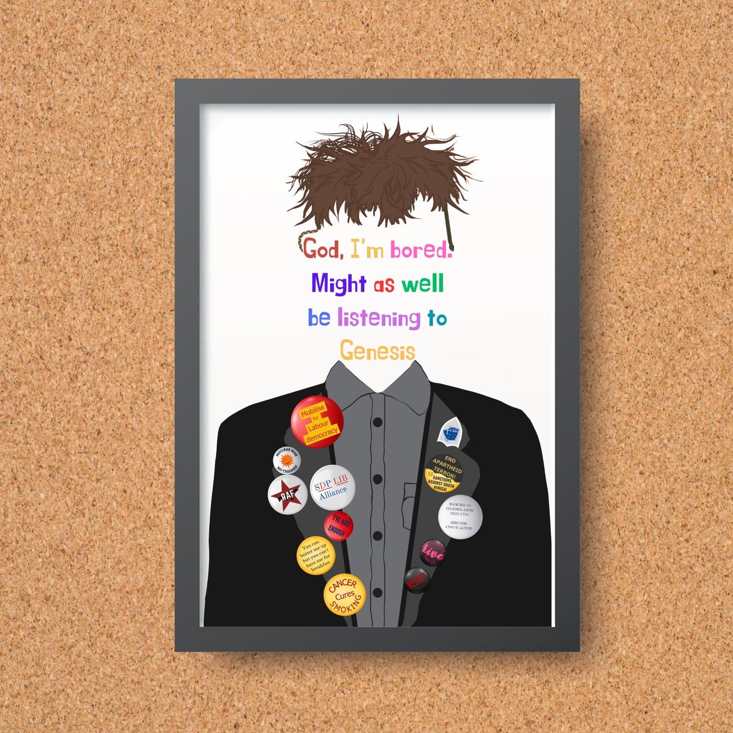 The Young Ones Poster, A4 Print, High Quality Wall Art, Rik Mayall, Peoples Poet 80's TV Poster, tHe YoUnG oNeS Genesis Print