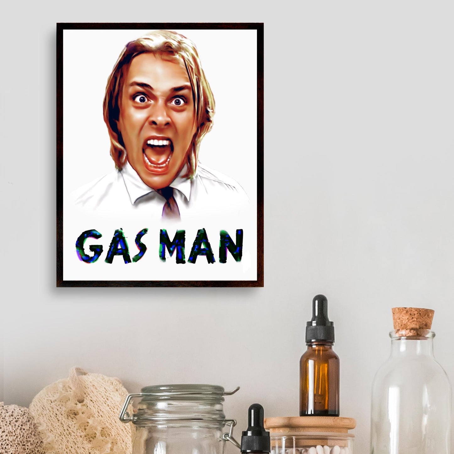 Bottom Quote Poster, Gas Man A4 Print, High Quality Wall Art, Rik Mayall, Eddie and Richie, Ade Edmondson, Bottom TV Show Poster