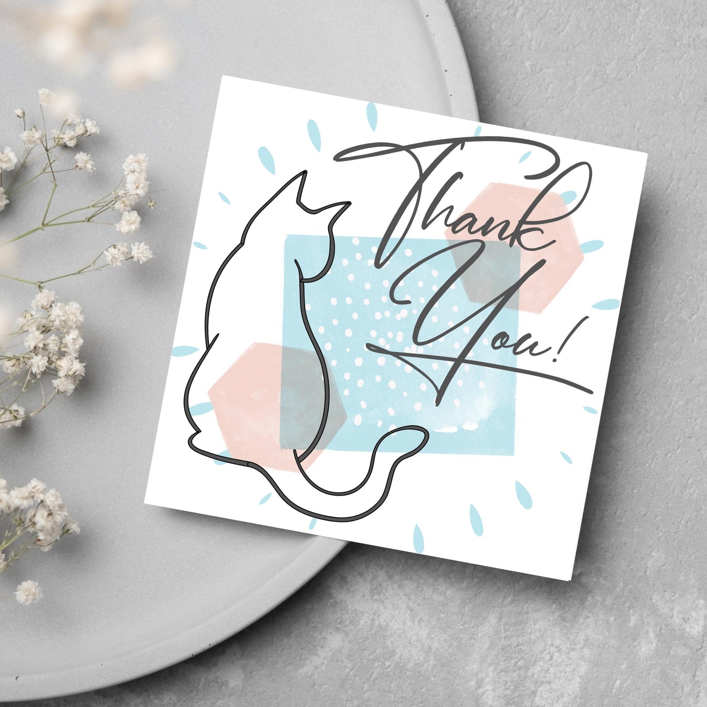 Thank You Card for Pet Sitting, Card For Pet Sitter, Thanks for Looking After Dog, Thanks for Looking After Cat, Thankyou Dog Walking