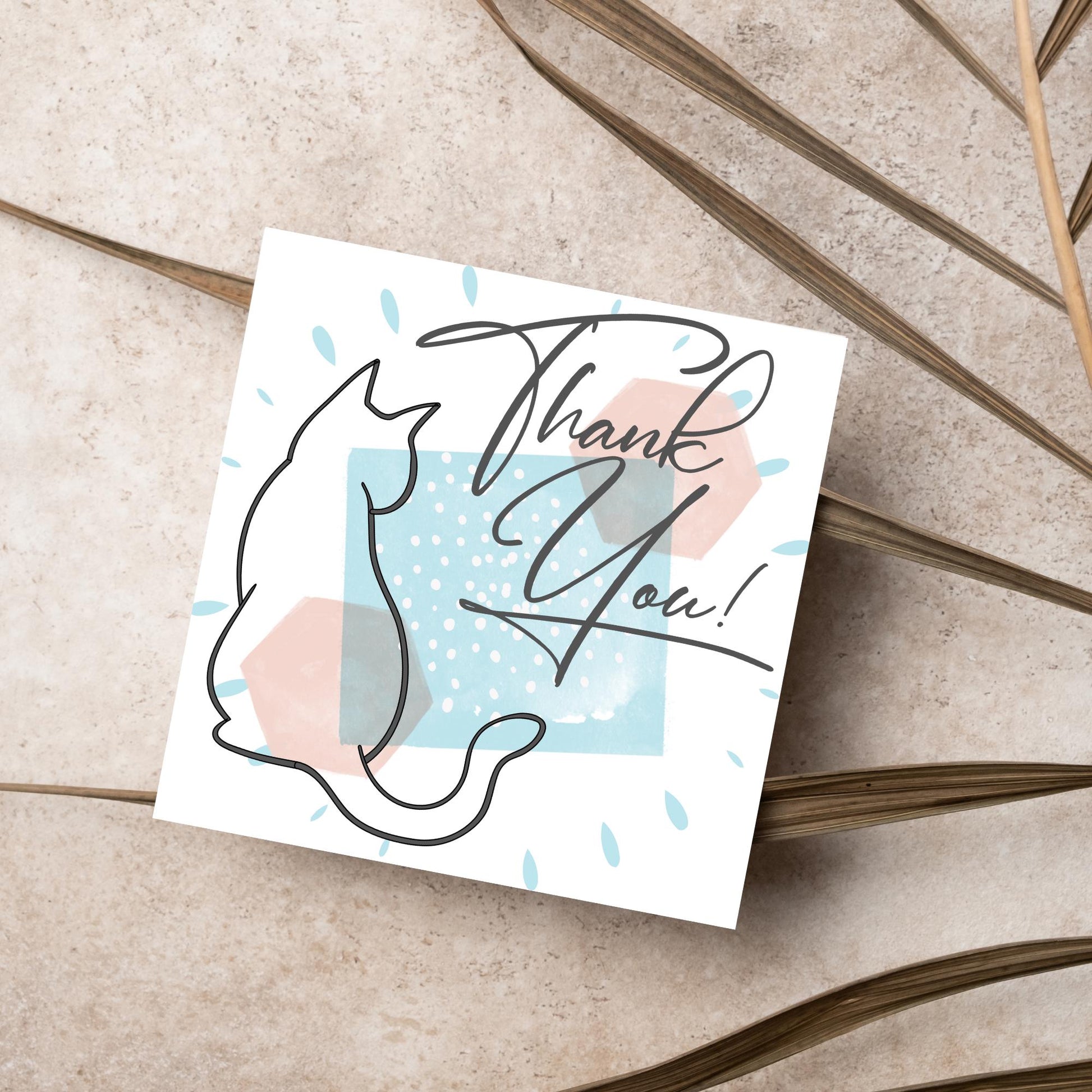 Thank You Card for Pet Sitting, Card For Pet Sitter, Thanks for Looking After Dog, Thanks for Looking After Cat, Thankyou Dog Walking