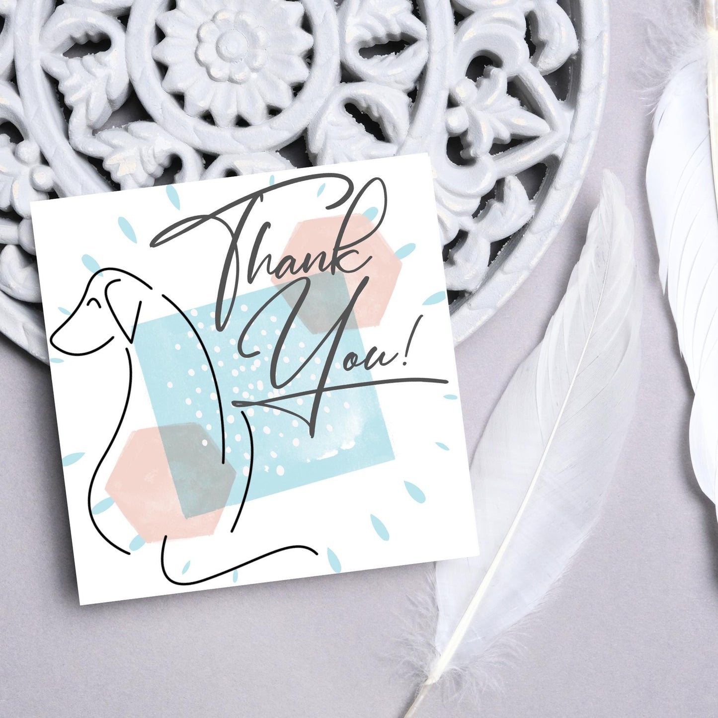 Thank You Card for Pet Sitting, Card For Pet Sitter, Thanks for Looking After Dog, Thanks for Looking After Cat, Thankyou Dog Walking