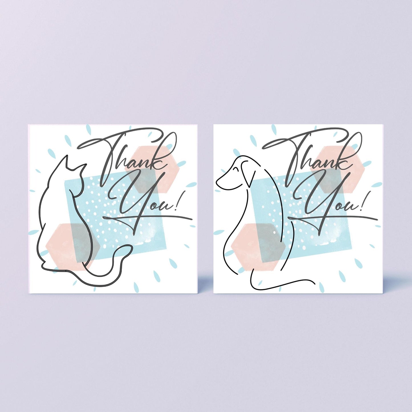 Thank You Card for Pet Sitting, Card For Pet Sitter, Thanks for Looking After Dog, Thanks for Looking After Cat, Thankyou Dog Walking