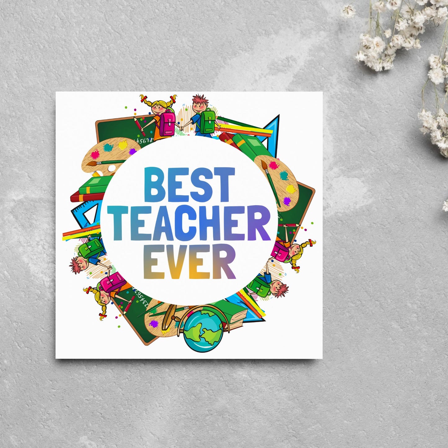 Thank You Teacher Card, End of Year School Card, Thanks Teacher, School Teacher Card, Teaching Card, Teacher Appreciation