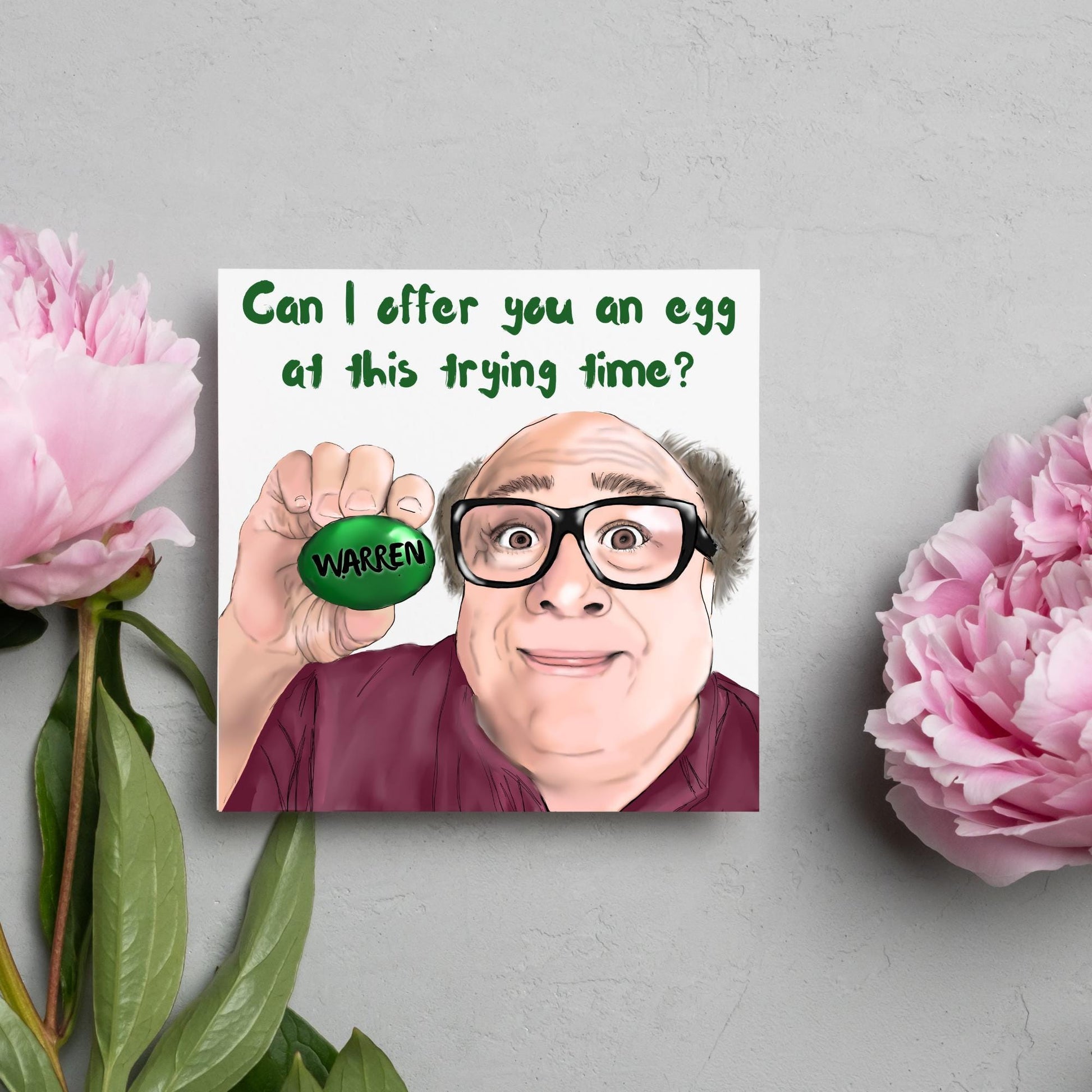 Personalised Always Sunny in Philadelphia Card, Frank Reynolds, Egg, Always Sunny Funny Birthday Card, TV Show Funny Card for Friend