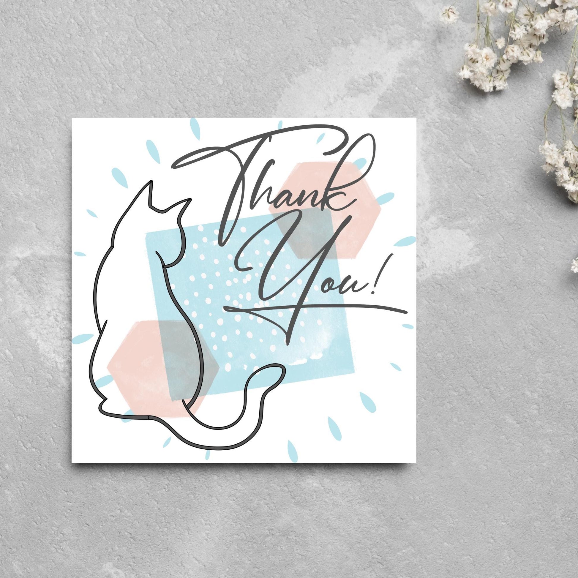 Thank You Card for Pet Sitting, Card For Pet Sitter, Thanks for Looking After Dog, Thanks for Looking After Cat, Thankyou Dog Walking