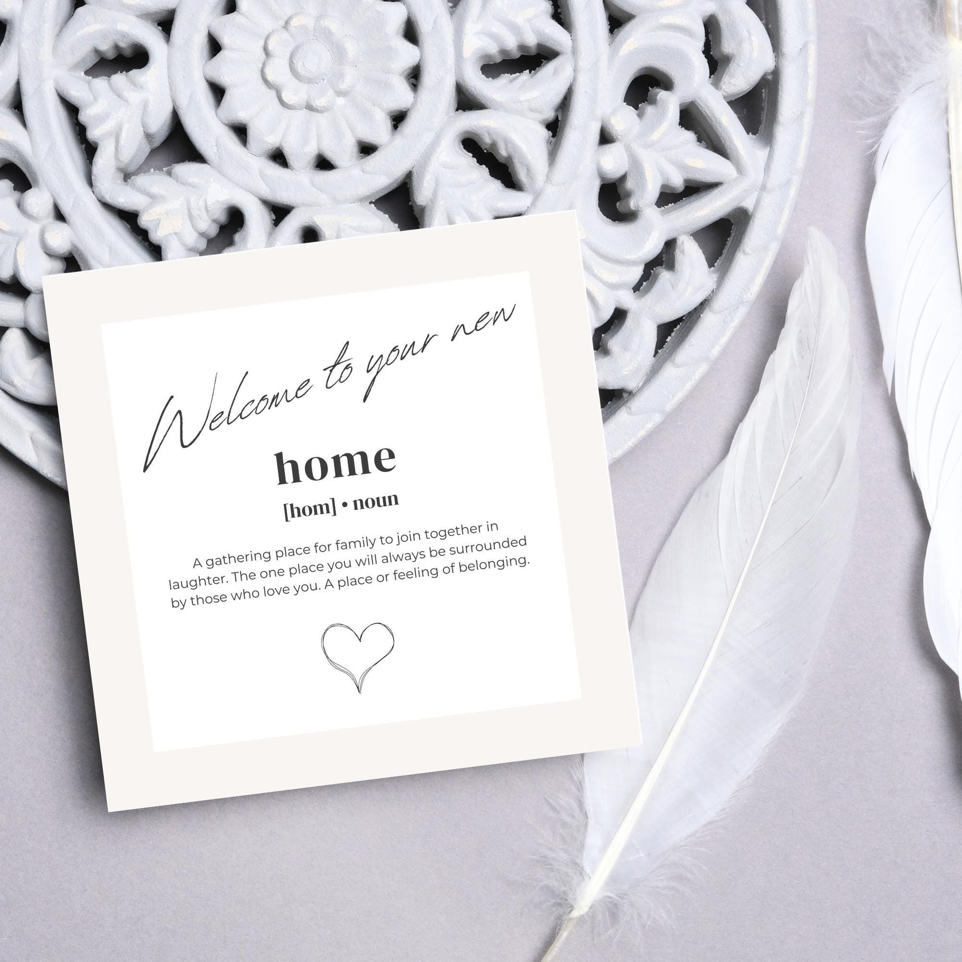 New Home card, Moving House, Elegant First Home card, New House card, Moving Card, Moving home card, Relocating card, Welcome Home Carf