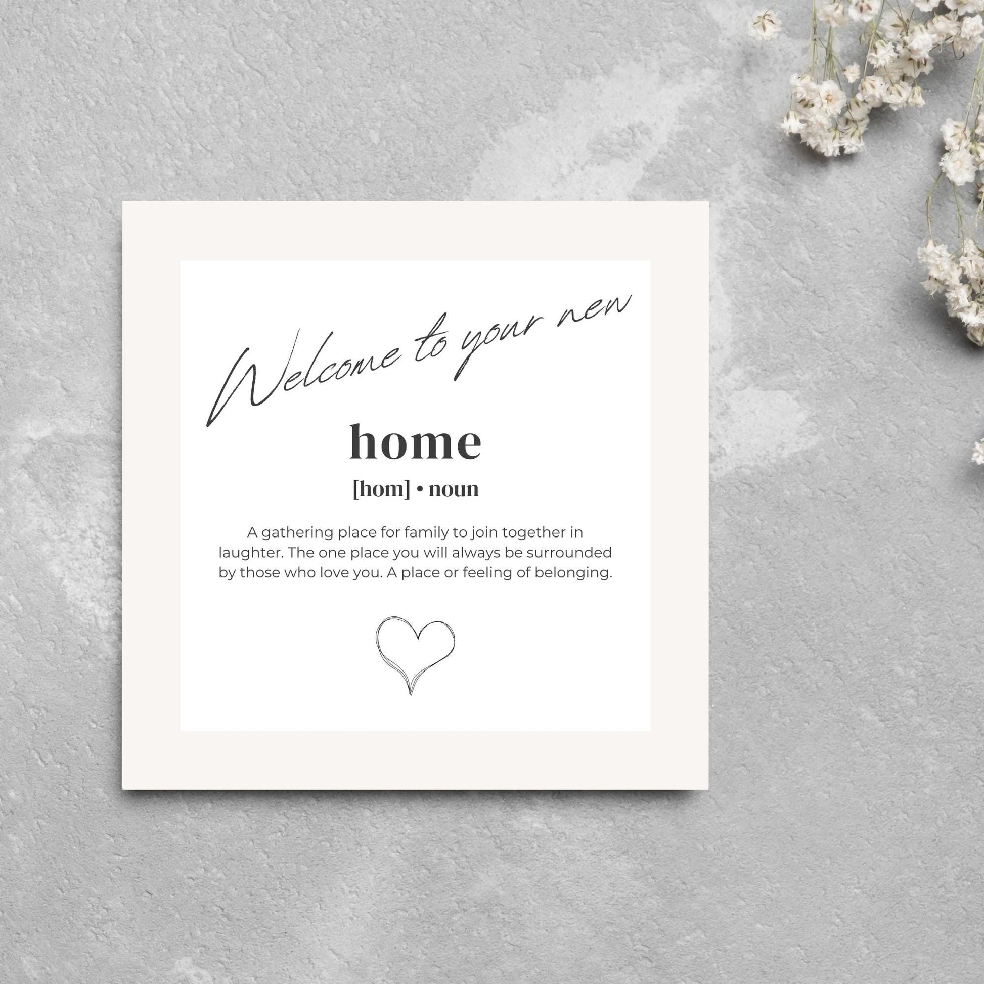 New Home card, Moving House, Elegant First Home card, New House card, Moving Card, Moving home card, Relocating card, Welcome Home Carf
