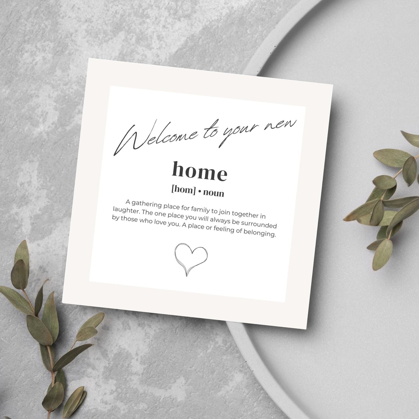New Home card, Moving House, Elegant First Home card, New House card, Moving Card, Moving home card, Relocating card, Welcome Home Carf