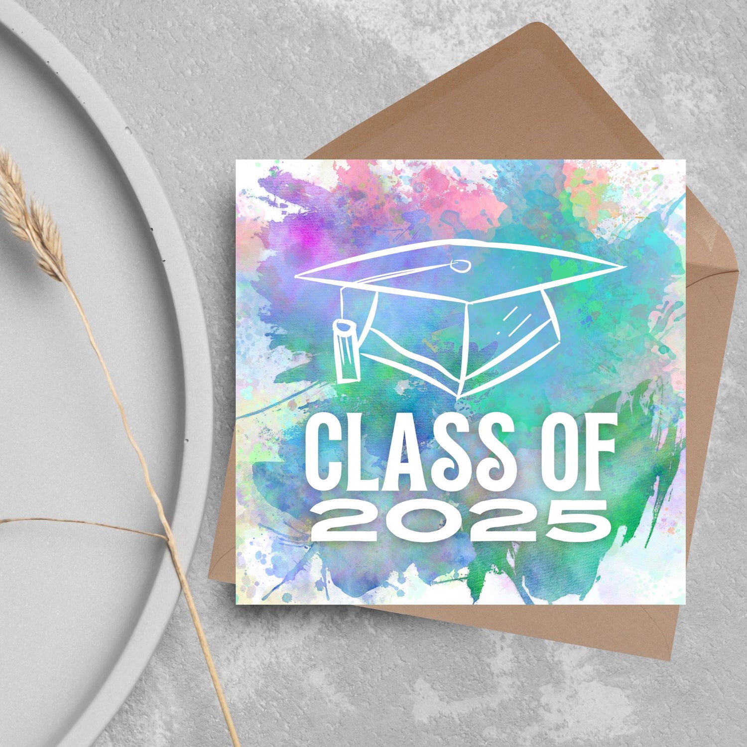 Exam Graduation Card, Well Done Card, Class of 2025, University Card, Exam Congratulations, GCSE, A Level, College, Graduate