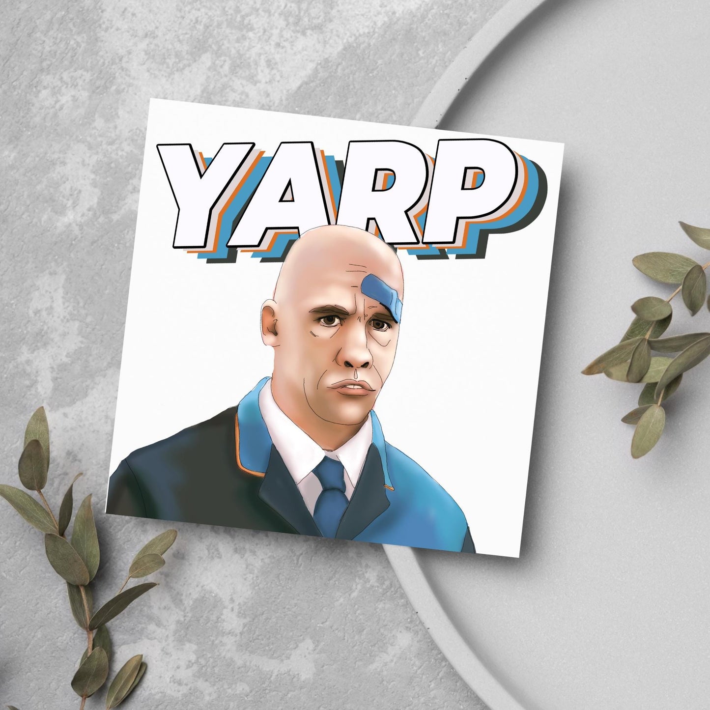Hot Fuzz Card, Yarp, Lurch, Trolly Boy Birthday Card for Him, Card for Her, Cornetto Trilogy Card, Any Occasion Card, Police Card