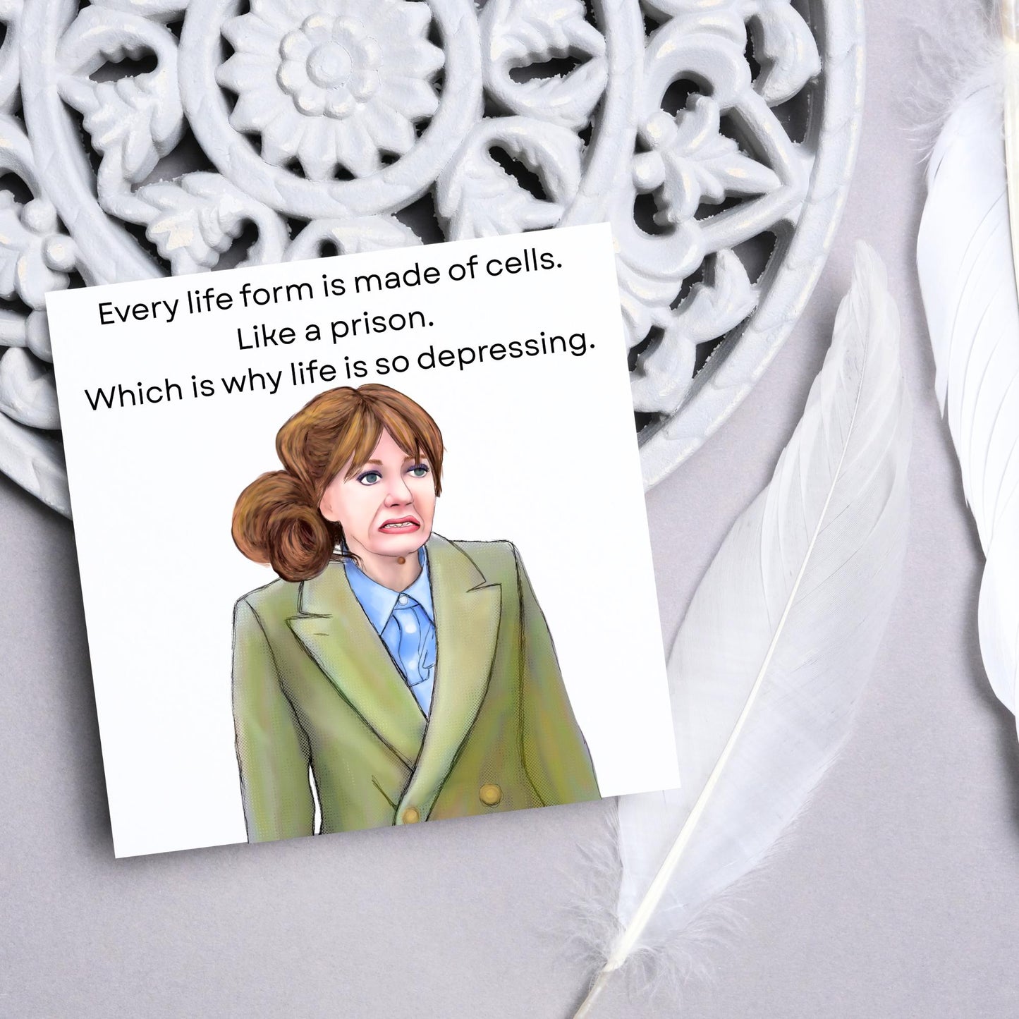 Philomena Cunk Birthday Card, Cunk On Life, Diane Morgan, Funny Birthday Card, Charlie Brooker, Card for Dad, Card for Mum
