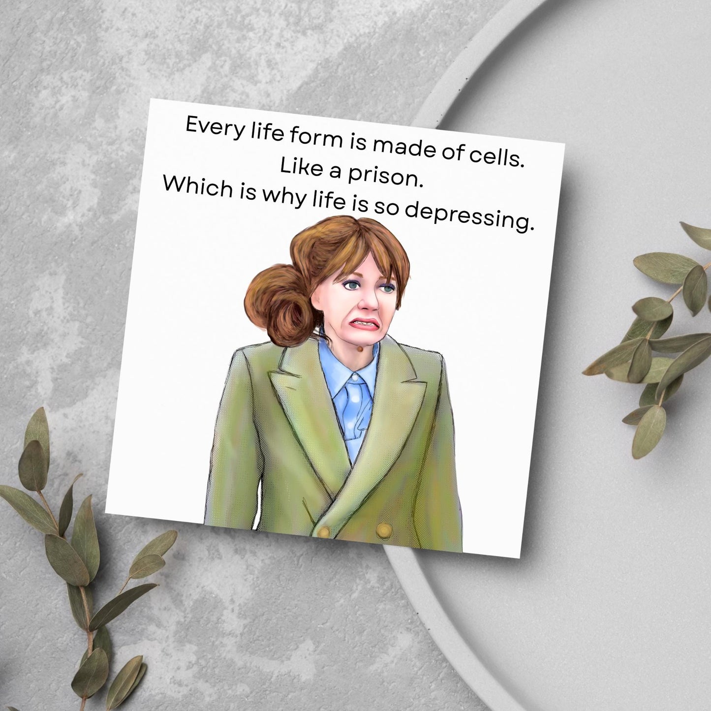 Philomena Cunk Birthday Card, Cunk On Life, Diane Morgan, Funny Birthday Card, Charlie Brooker, Card for Dad, Card for Mum