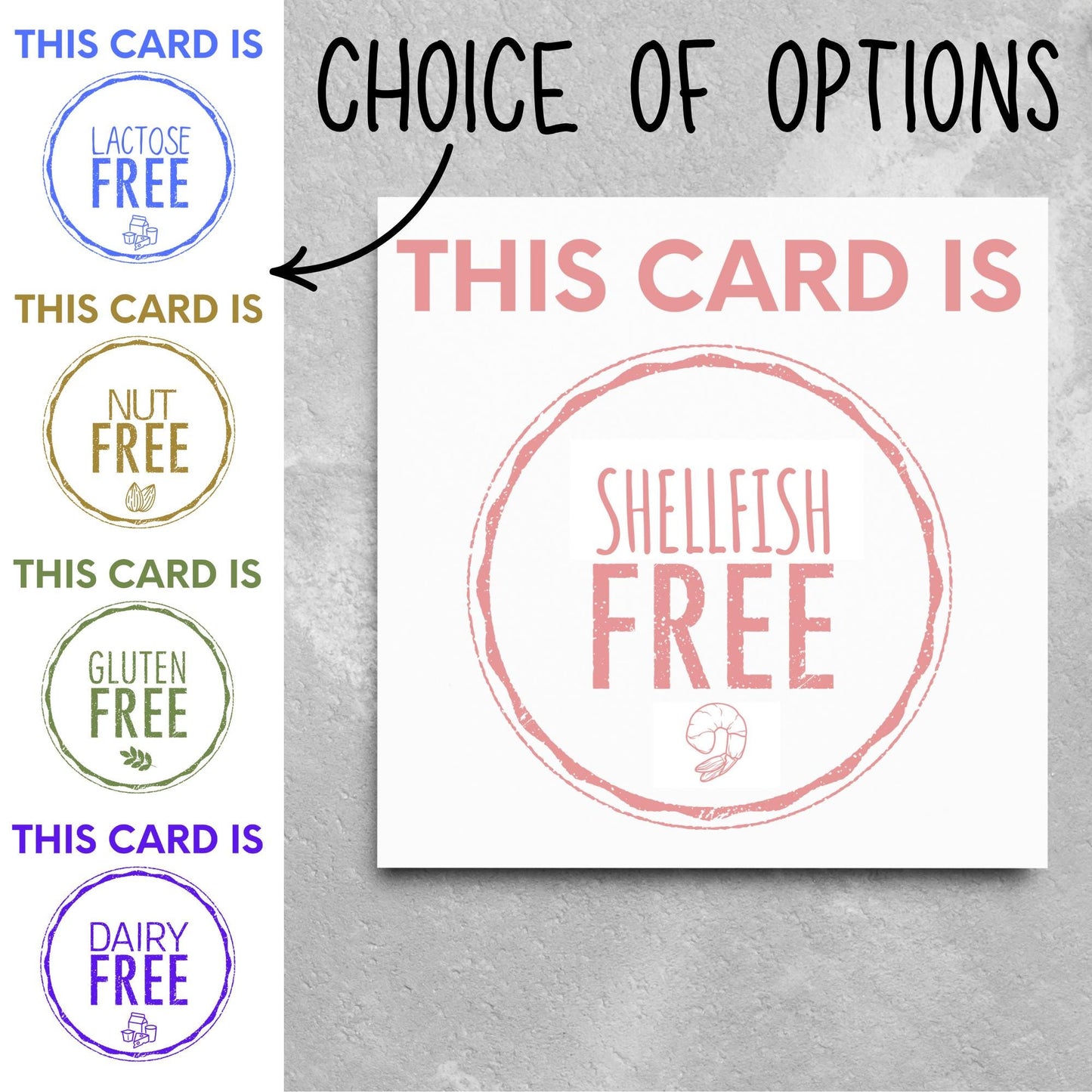 Celiac Card, Allergy Card, Nut Allergy Card, Card for Him, Card for Her, Funny Food Allergy Card, Gluten Free, Nut Free, Lactose Free Joke