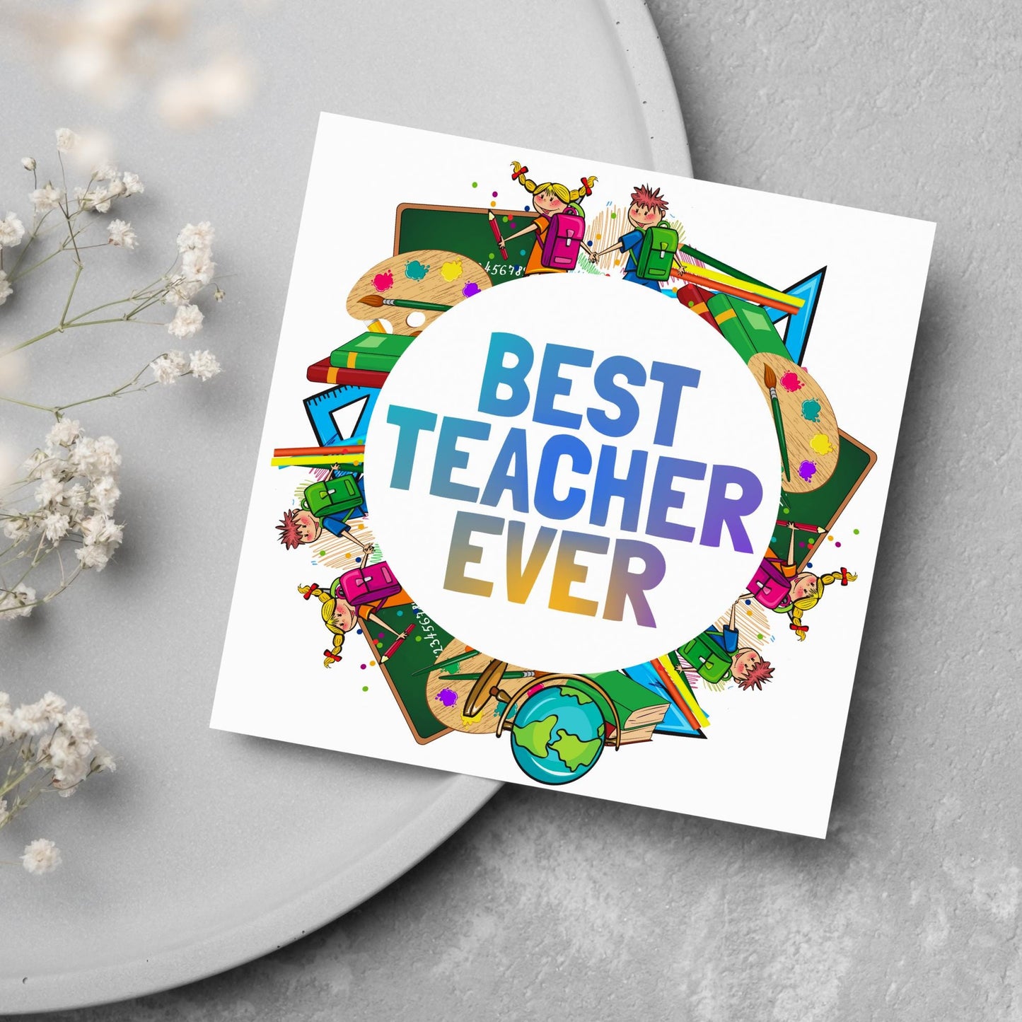 Thank You Teacher Card, End of Year School Card, Thanks Teacher, School Teacher Card, Teaching Card, Teacher Appreciation