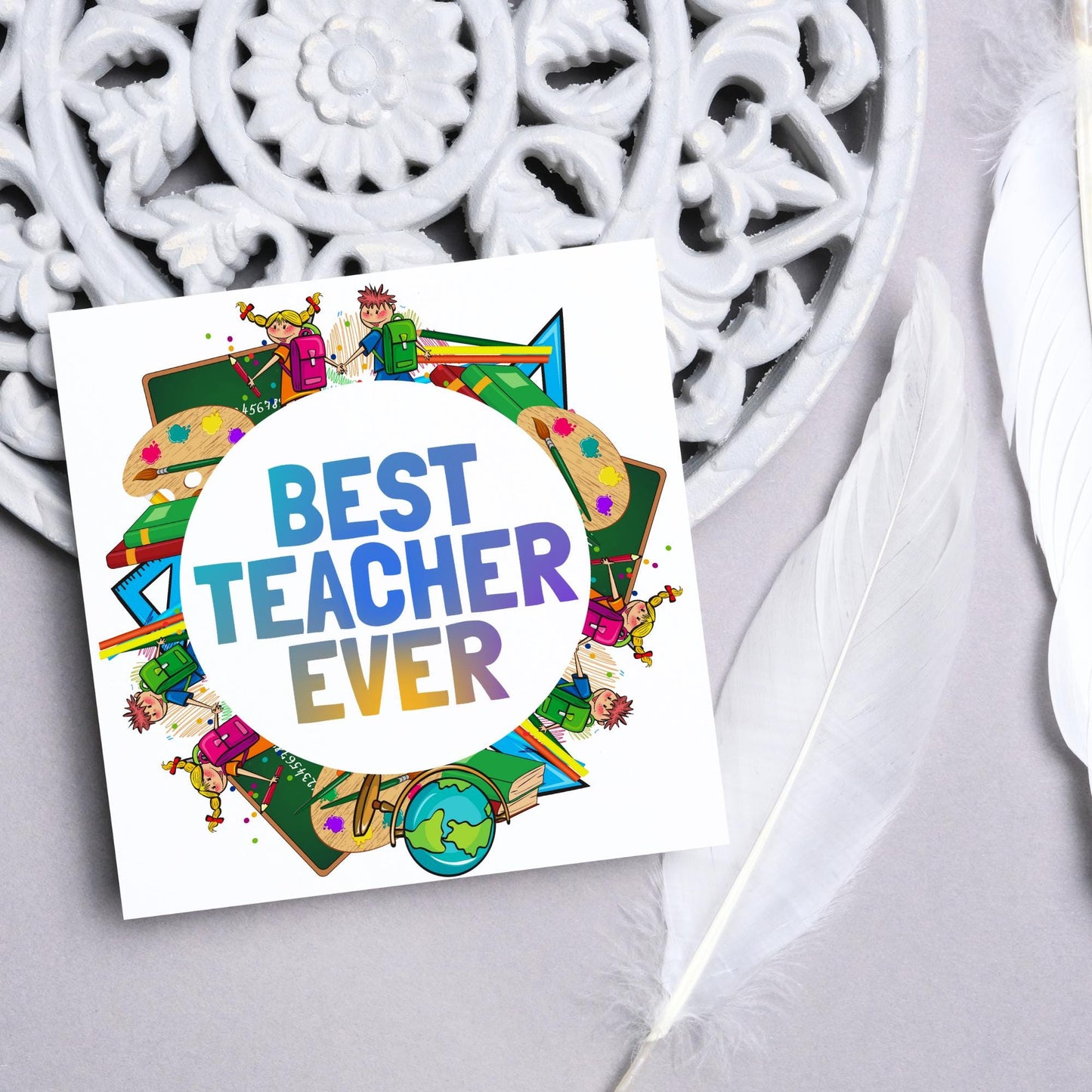 Thank You Teacher Card, End of Year School Card, Thanks Teacher, School Teacher Card, Teaching Card, Teacher Appreciation