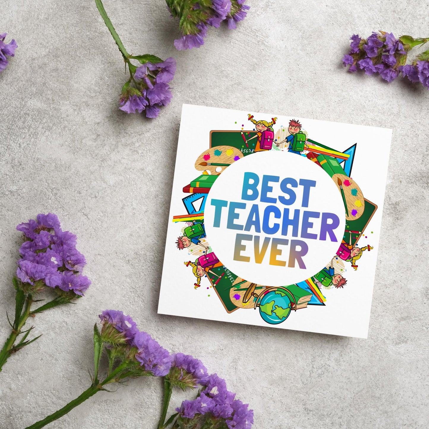 Thank You Teacher Card, End of Year School Card, Thanks Teacher, School Teacher Card, Teaching Card, Teacher Appreciation