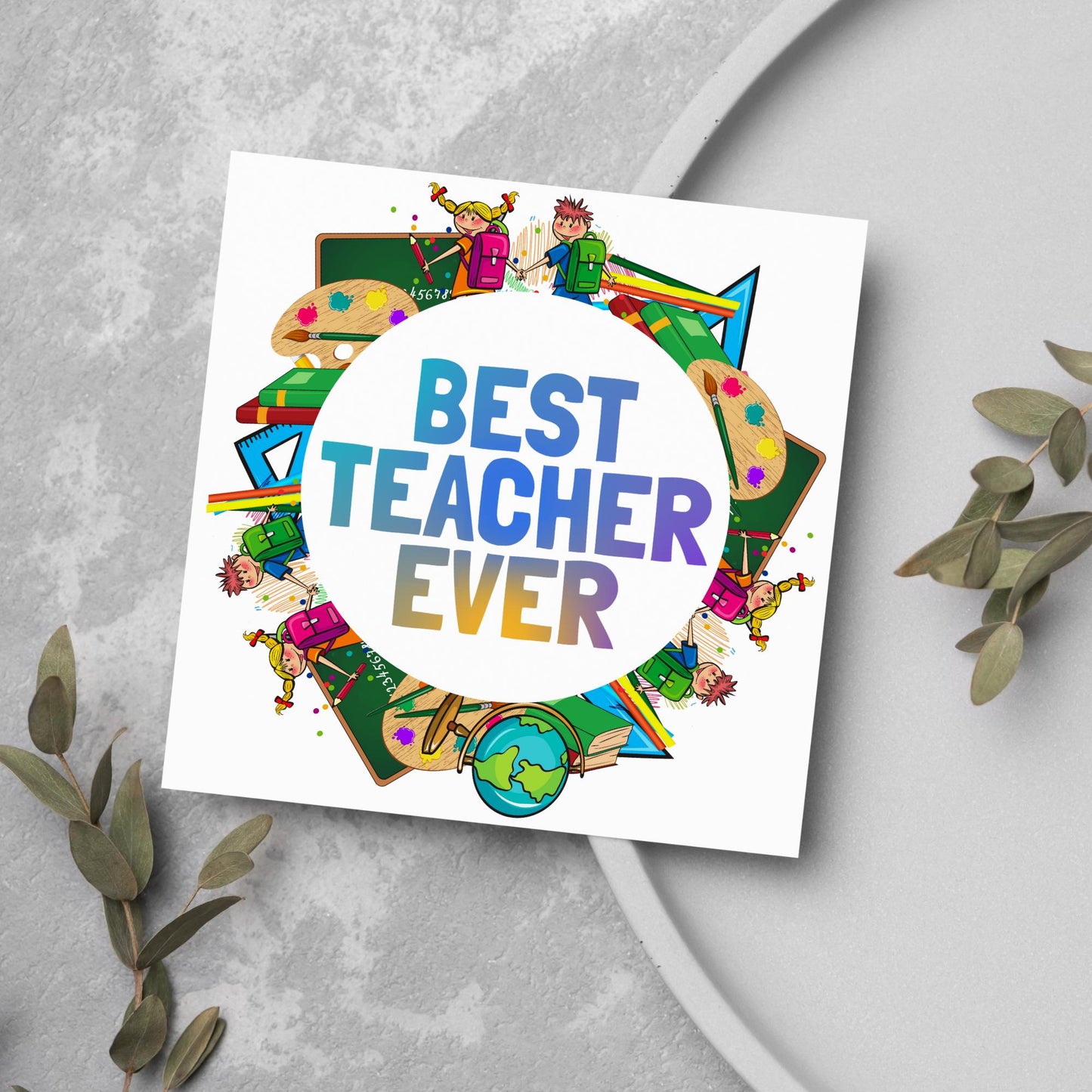 Thank You Teacher Card, End of Year School Card, Thanks Teacher, School Teacher Card, Teaching Card, Teacher Appreciation