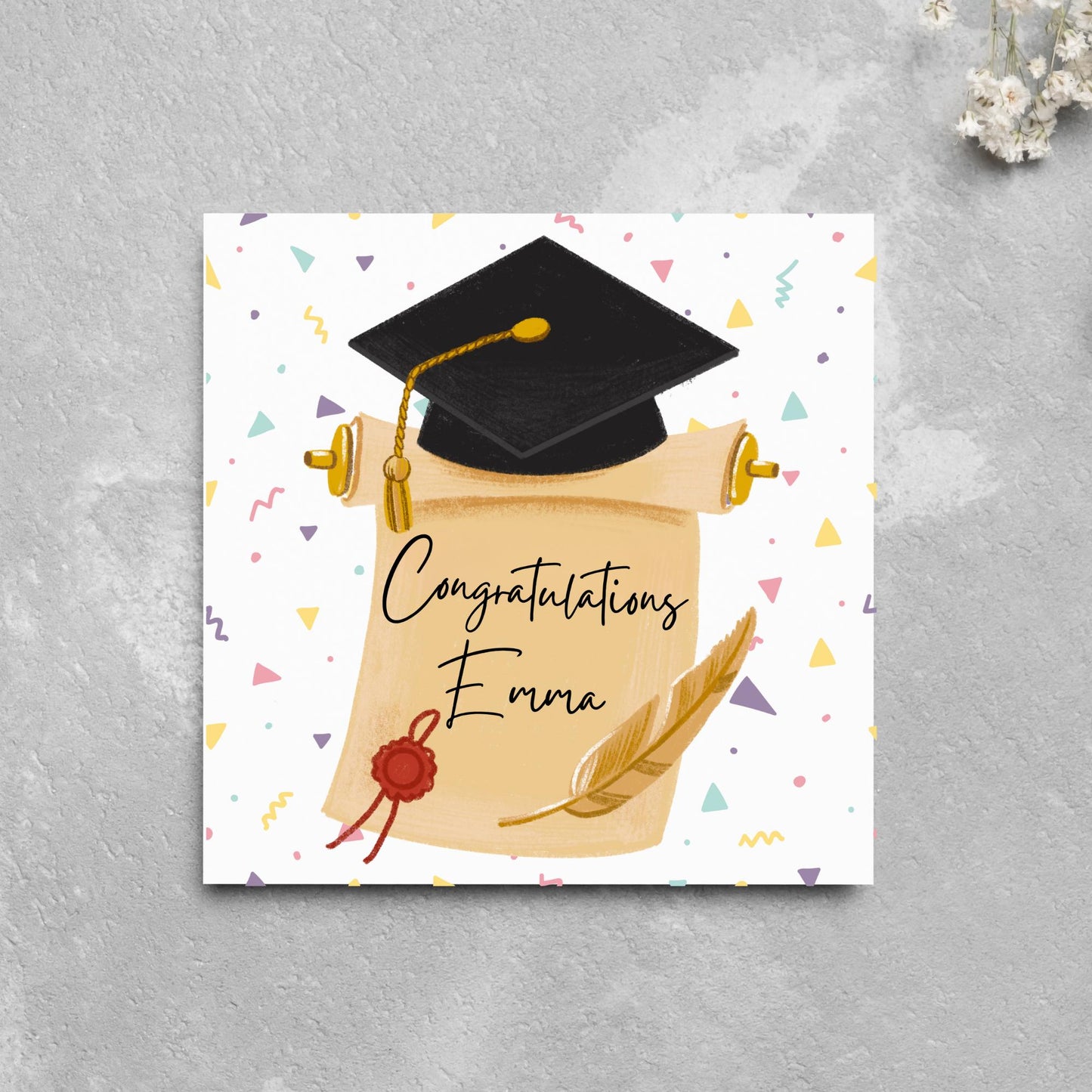 Personalised Graduation Congratulations Card, Well Done Card, Customised Well Done Card, Well Done Card from Mum, Graduate Degree 2025