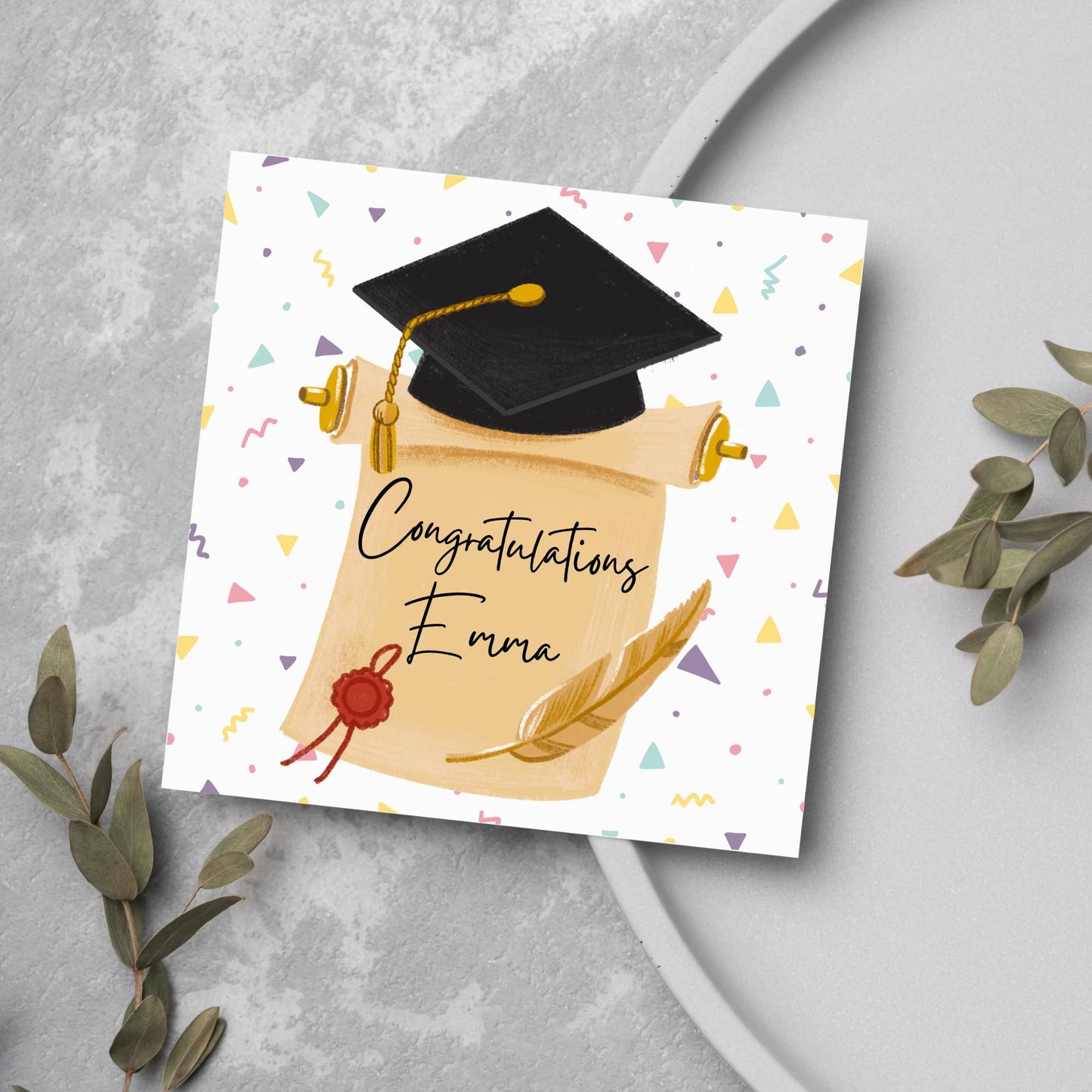 Personalised Graduation Congratulations Card, Well Done Card, Customised Well Done Card, Well Done Card from Mum, Graduate Degree 2025
