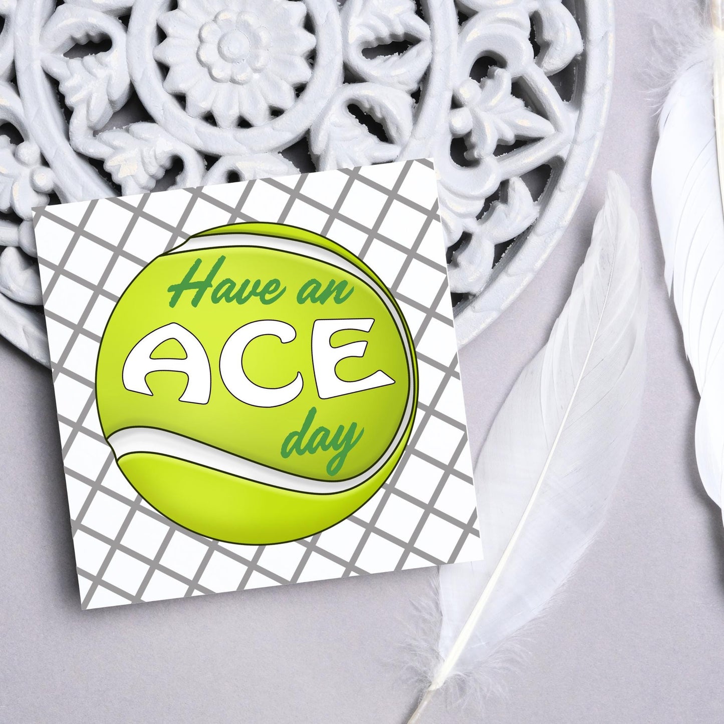 Tennis Card, Ace Birthday Card, Tennis Congratulations Card, Tennis Love Card, Tennis Pun Any Occasion Card, Sports Congrats, Wimbledon