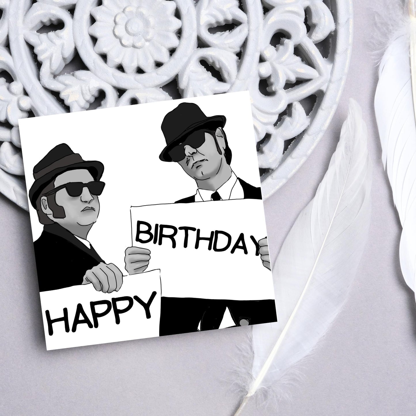 Blues Brothers Birthday Card, Classic Movie Card, Birthday Card For Dad, For Uncle, 50th Birthday Card, Jake and Elwood, 40th Birthday Card