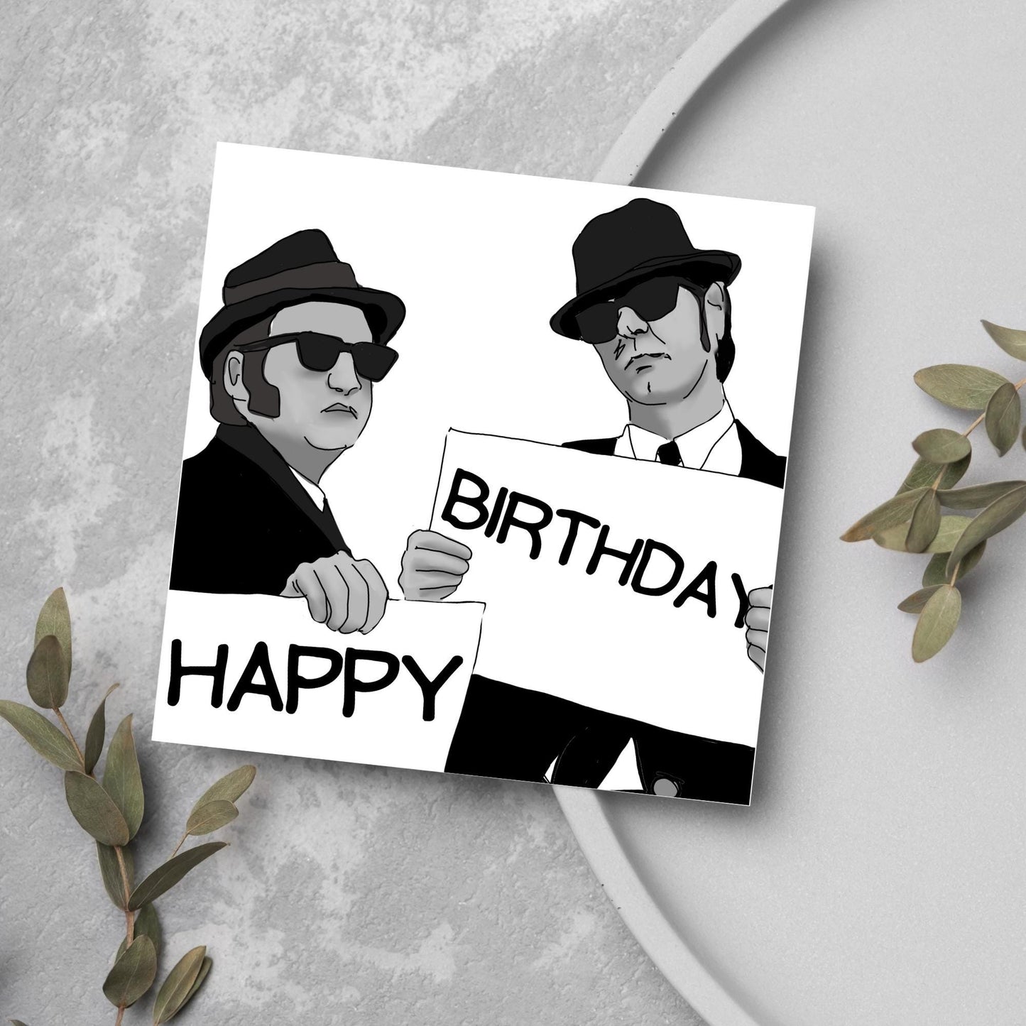 Blues Brothers Birthday Card, Classic Movie Card, Birthday Card For Dad, For Uncle, 50th Birthday Card, Jake and Elwood, 40th Birthday Card