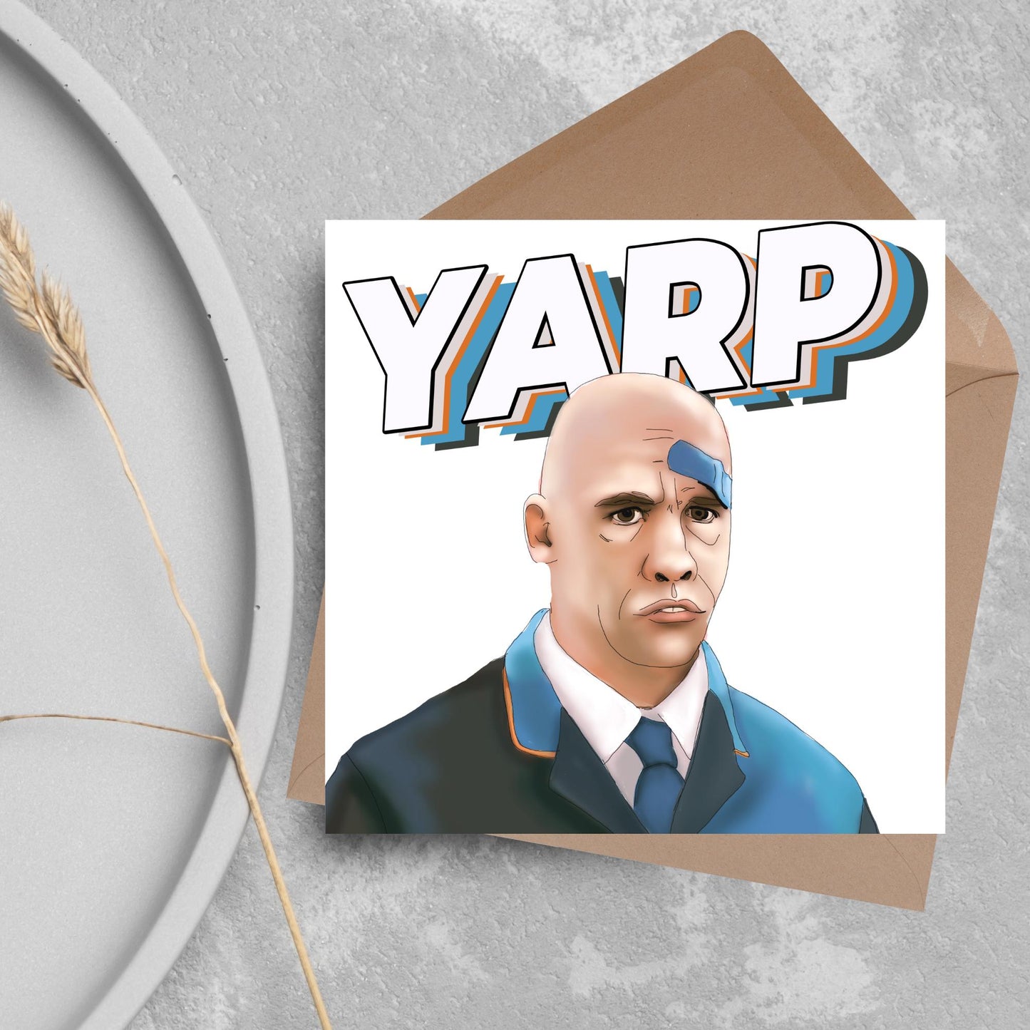 Hot Fuzz Card, Yarp, Lurch, Trolly Boy Birthday Card for Him, Card for Her, Cornetto Trilogy Card, Any Occasion Card, Police Card