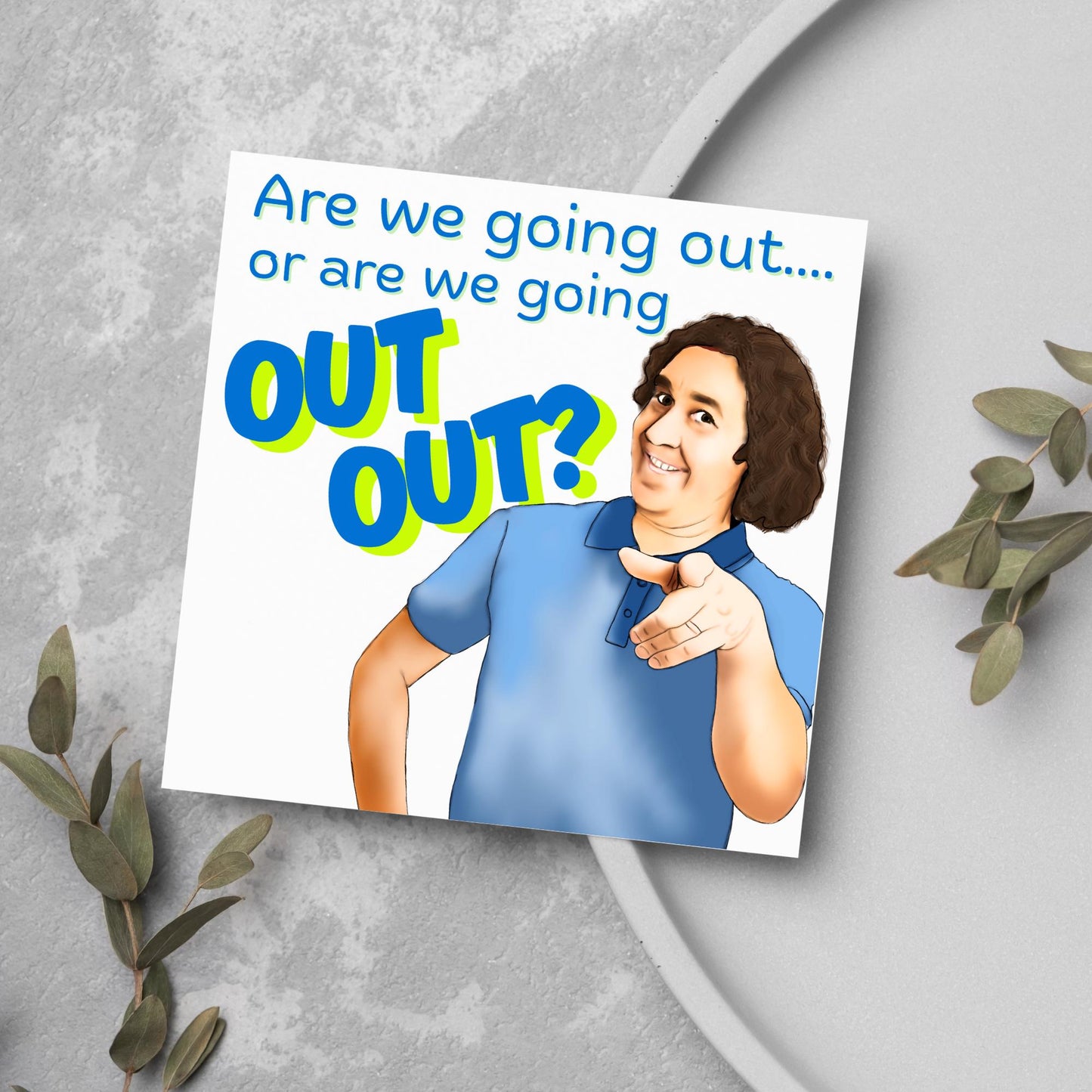 Micky Flanagan Birthday Card, Funny Card for Him, Card for Her, Birthday Card, Friendship Card, Out Out, 30th Birthday Card, Comedian Card