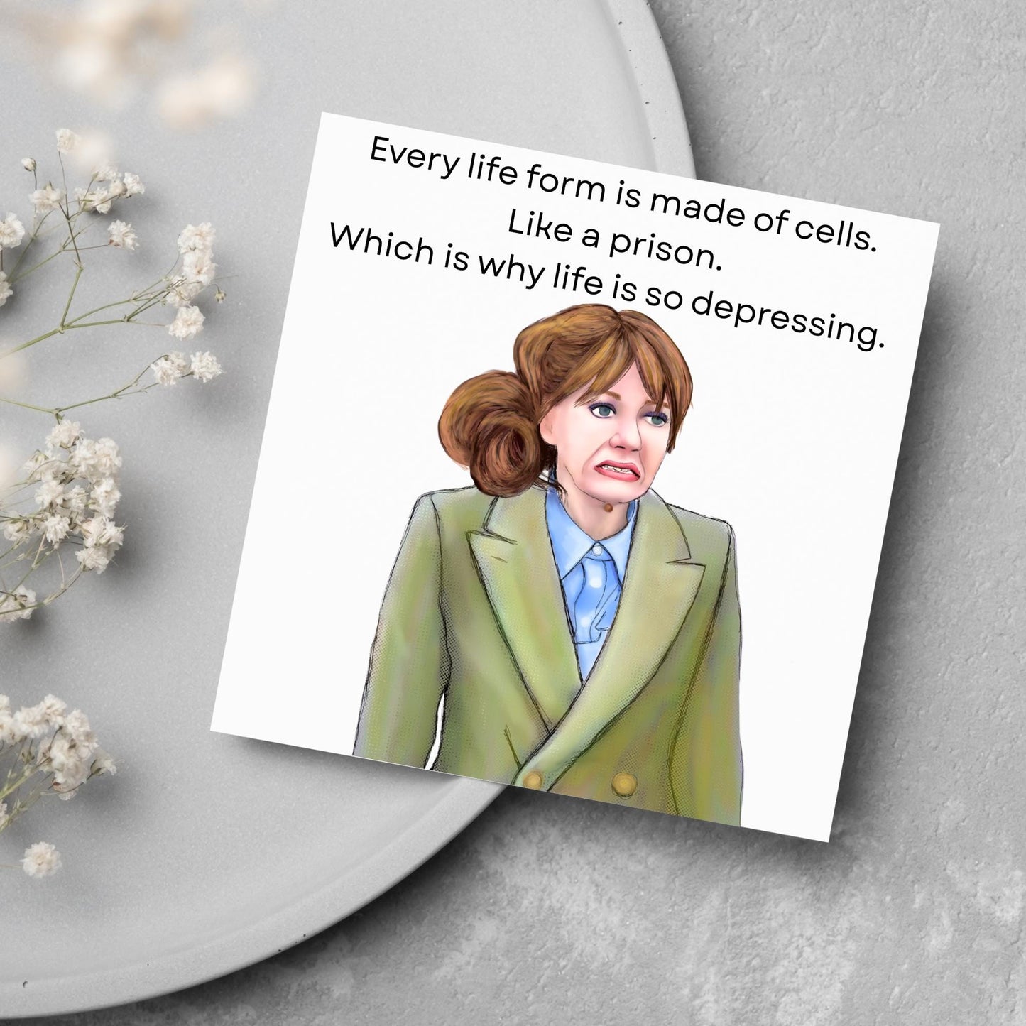 Philomena Cunk Birthday Card, Cunk On Life, Diane Morgan, Funny Birthday Card, Charlie Brooker, Card for Dad, Card for Mum