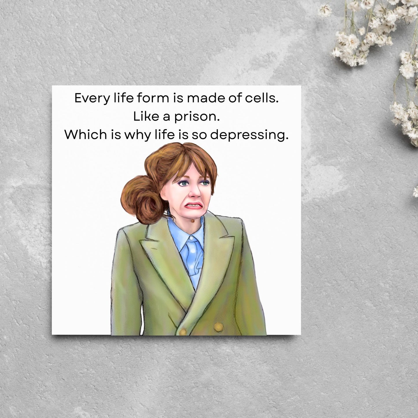 Philomena Cunk Birthday Card, Cunk On Life, Diane Morgan, Funny Birthday Card, Charlie Brooker, Card for Dad, Card for Mum