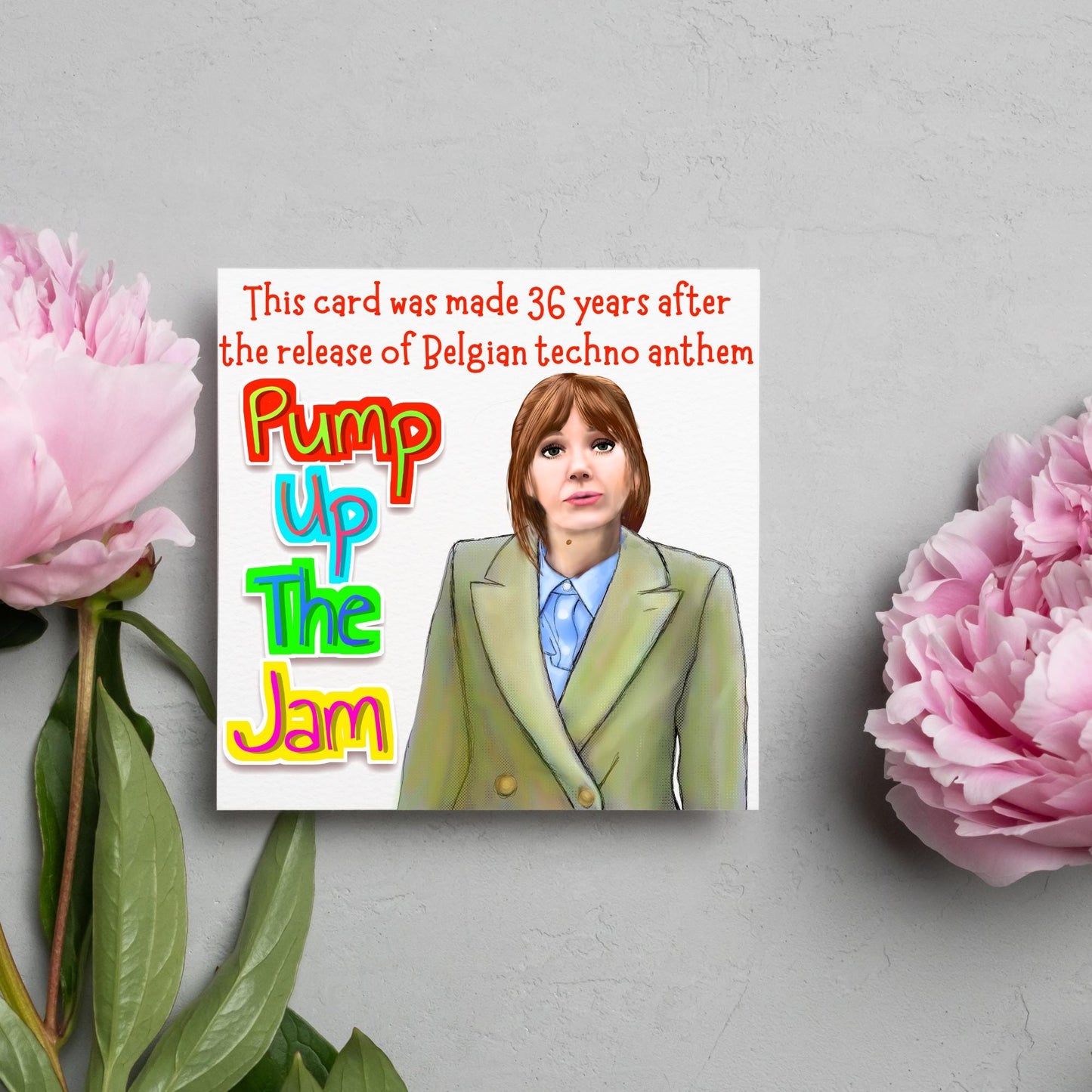 Philomena Cunk Birthday Card, Cunk On Life, Diane Morgan, Funny Birthday Card, Charlie Brooker, Card for Dad, Card for Mum, Pump Up the Jam