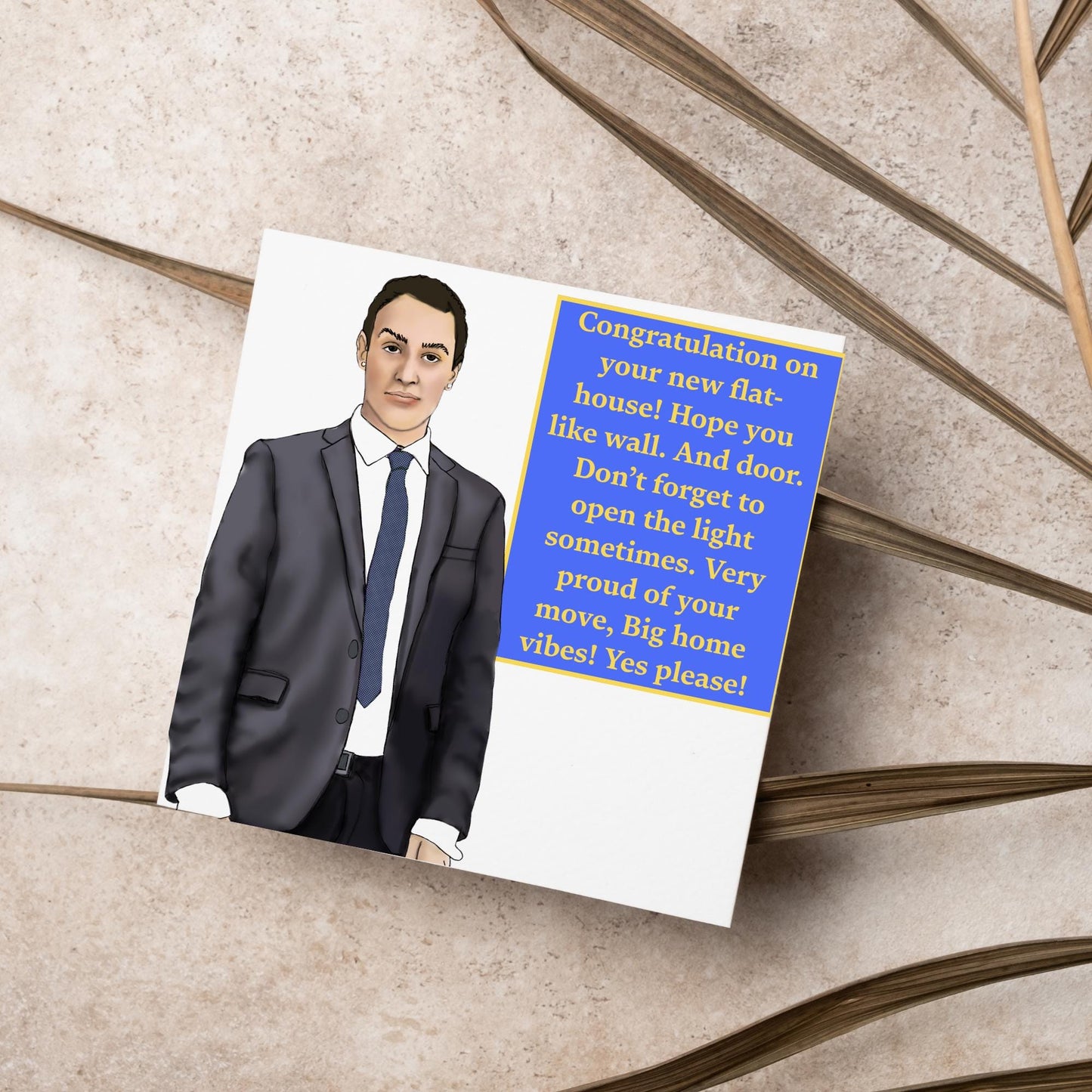 Stath Lets Flats New Home Card, Moving Out Card, Funny Moving Home Card, Congratulations Card for New House Or Flat, First Home Card