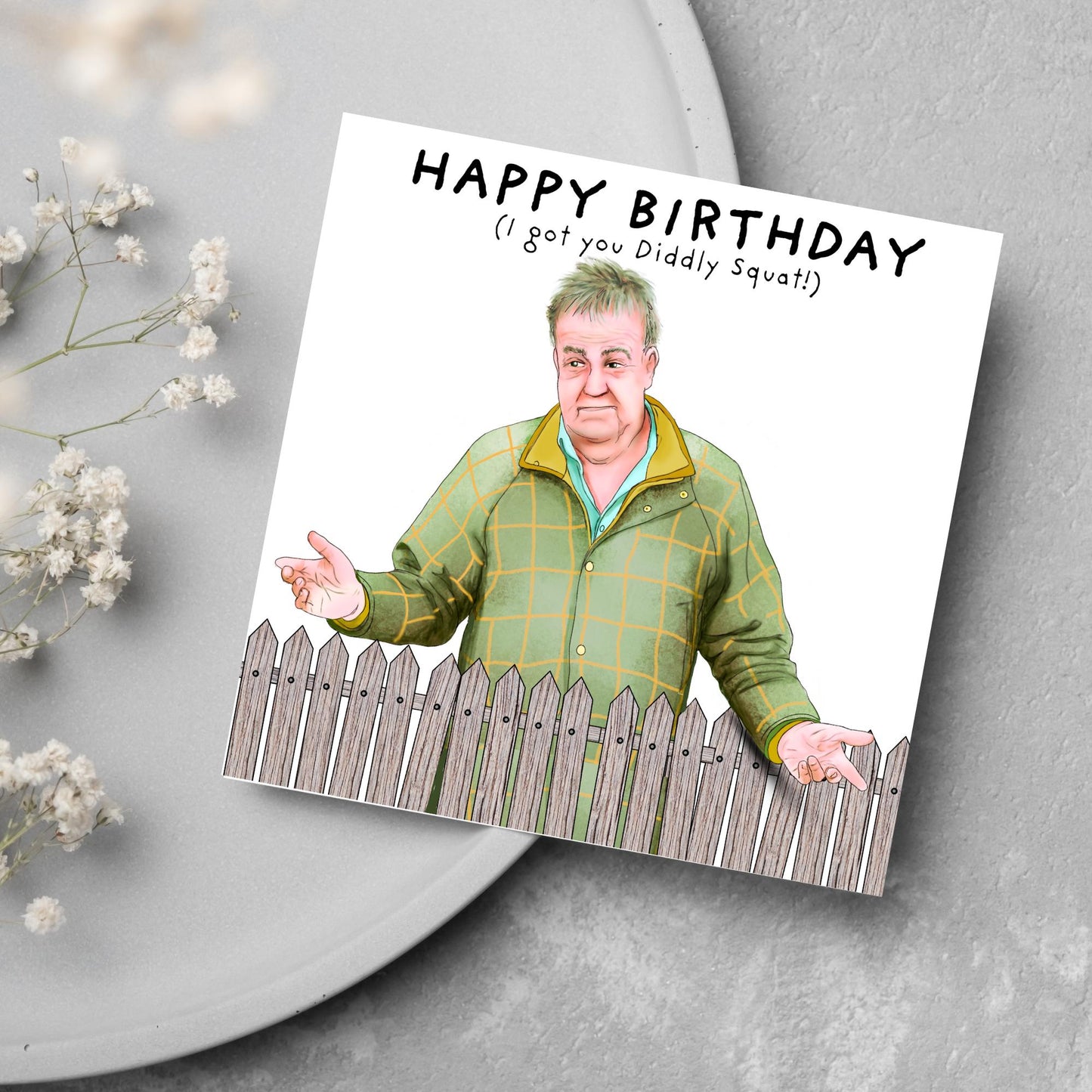 Clarksons Farm Birthday Card, Diddly Squat, Jeremy Clarkson, Funny Birthday Card For Brother, Card for Uncle, Card for Farmer
