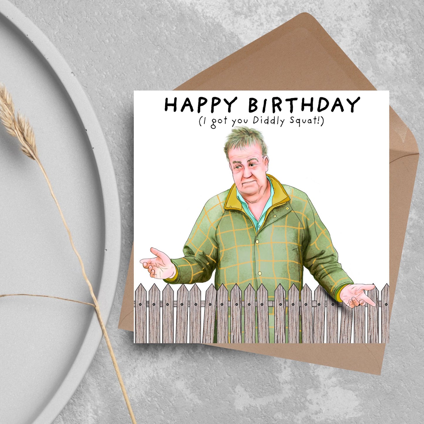 Clarksons Farm Birthday Card, Diddly Squat, Jeremy Clarkson, Funny Birthday Card For Brother, Card for Uncle, Card for Farmer