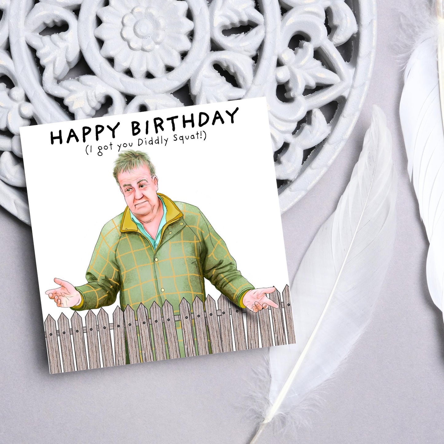 Clarksons Farm Birthday Card, Diddly Squat, Jeremy Clarkson, Funny Birthday Card For Brother, Card for Uncle, Card for Farmer