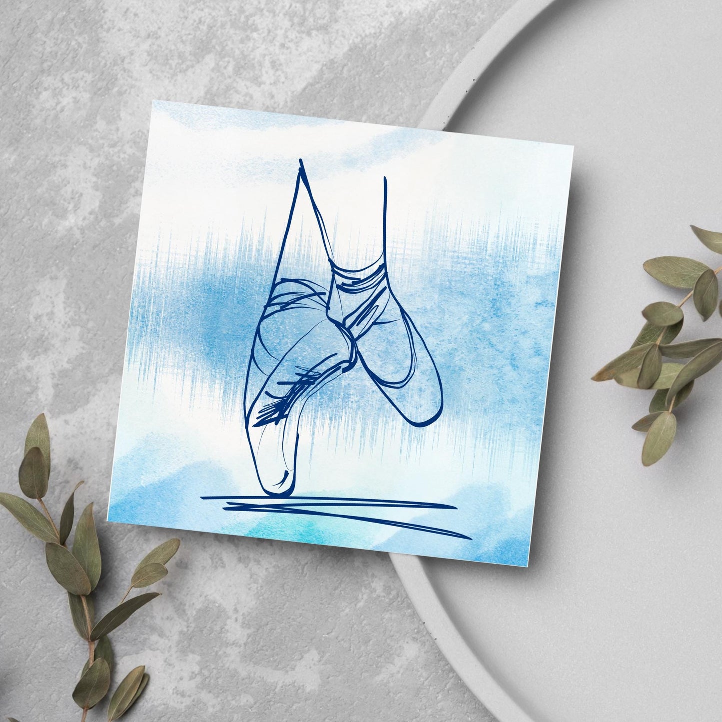Ballet Dancing Card, Birthday Card, Card for Dancer, Recital Card, Dance Recital, Good Luck Card, Congratulations Card, Any Occasion Card