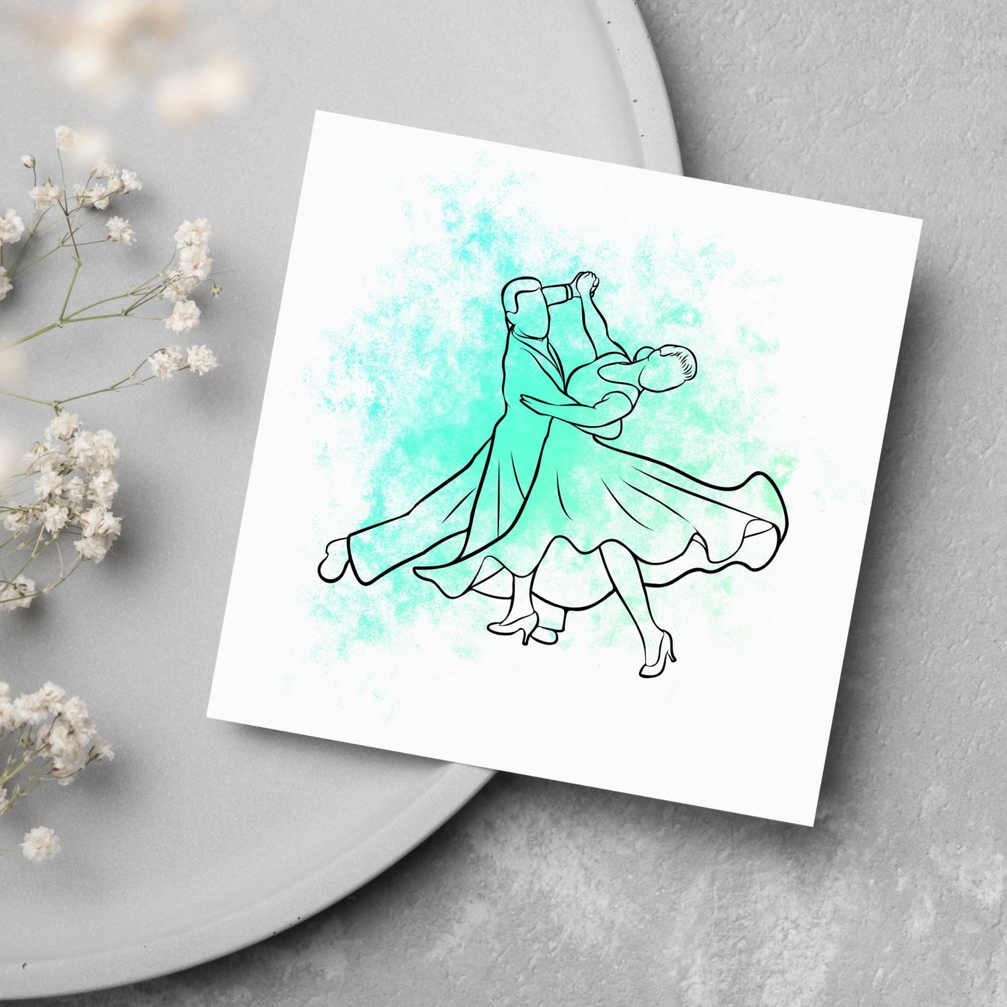 Ballroom Dancing Card, Birthday Card, Card for Dancer, Recital Card, Dance Recital, Good Luck Card, Congratulations Card, Any Occasion Card