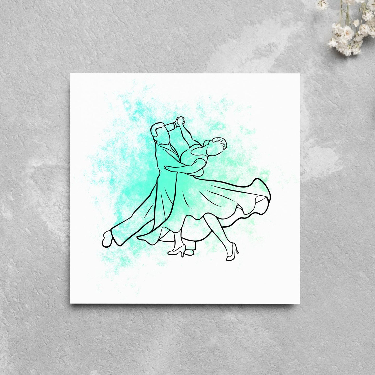 Ballroom Dancing Card, Birthday Card, Card for Dancer, Recital Card, Dance Recital, Good Luck Card, Congratulations Card, Any Occasion Card