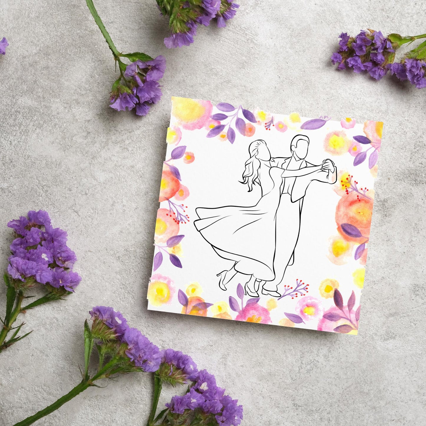 Ballroom Dancing Card, Birthday Card, Card for Dancer, Recital Card, Dance Recital, Good Luck Card, Congratulations Card, Any Occasion Card