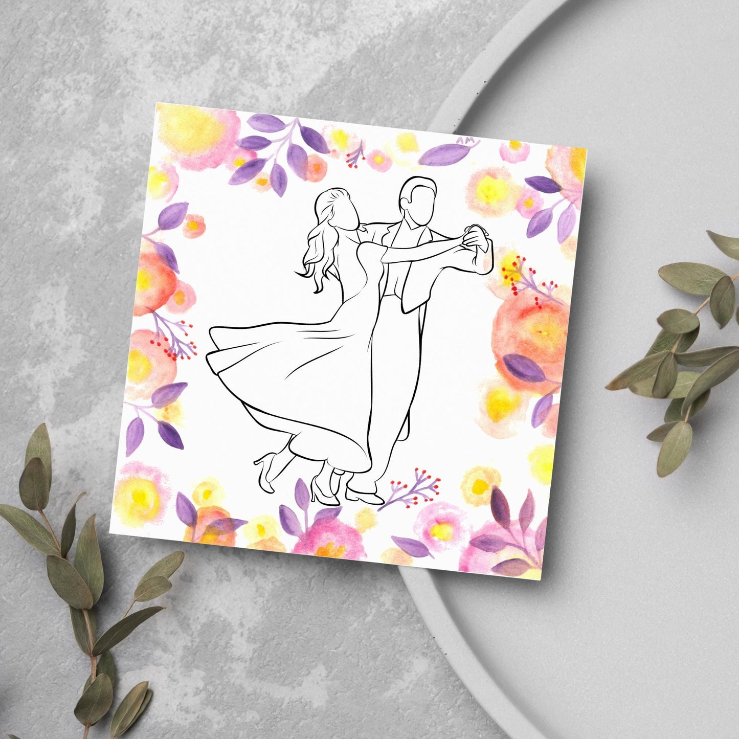 Ballroom Dancing Card, Birthday Card, Card for Dancer, Recital Card, Dance Recital, Good Luck Card, Congratulations Card, Any Occasion Card