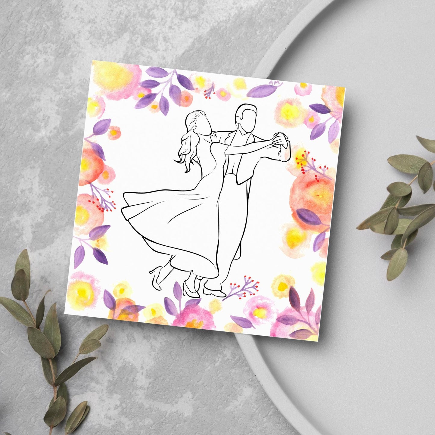 Ballroom Dancing Card, Birthday Card, Card for Dancer, Recital Card, Dance Recital, Good Luck Card, Congratulations Card, Any Occasion Card