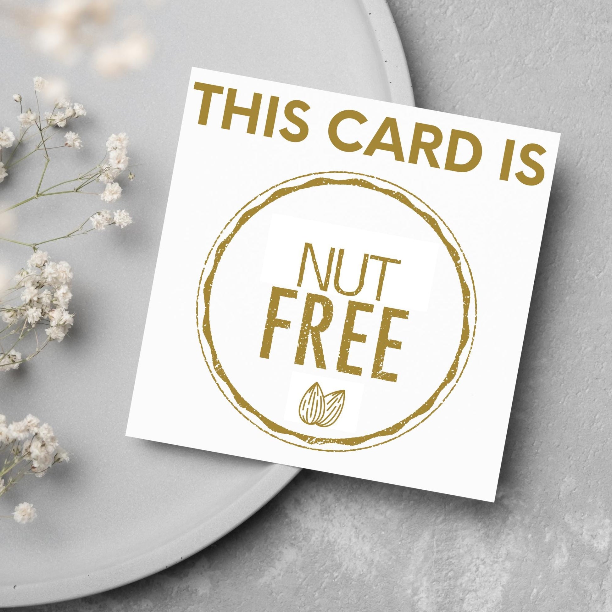 Celiac Card, Allergy Card, Nut Allergy Card, Card for Him, Card for Her, Funny Food Allergy Card, Gluten Free, Nut Free, Lactose Free Joke