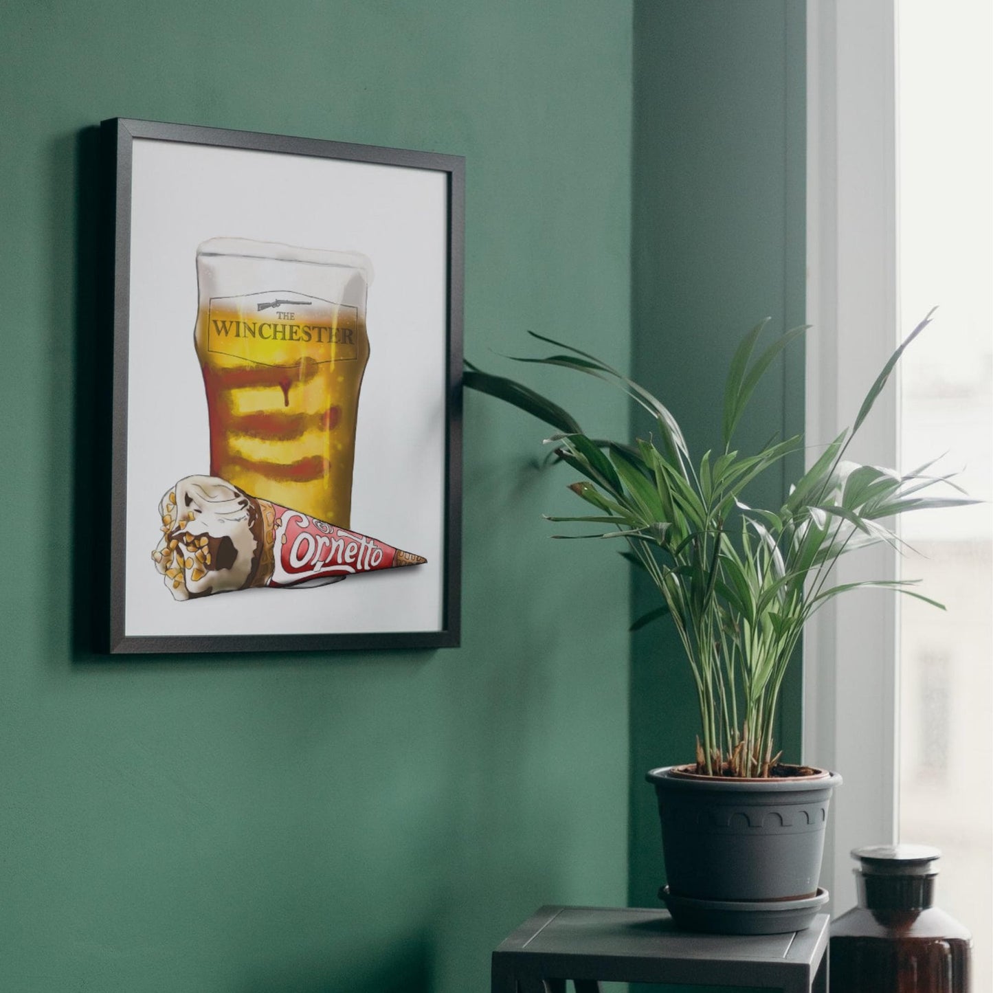 Cornetto Trilogy A4 Print, High Quality Wall Art, Shaun of The Dead, Hot Fuzz, World's End, Single Print or set of Three Original Artwork