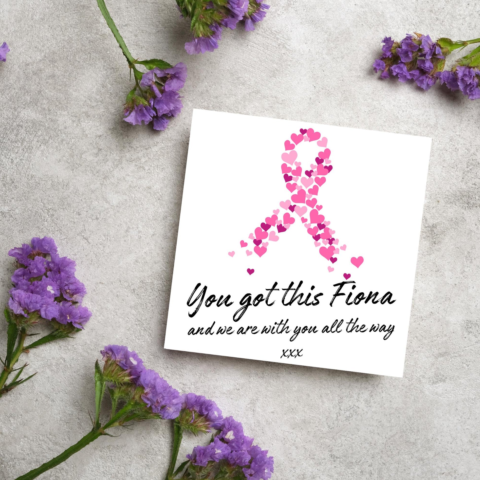 Card for Cancer Patients, Cancer Support Card, We Are With You, You Got This, Get Well Soon Card, Breast Cancer, Colon Cancer, Macmillan