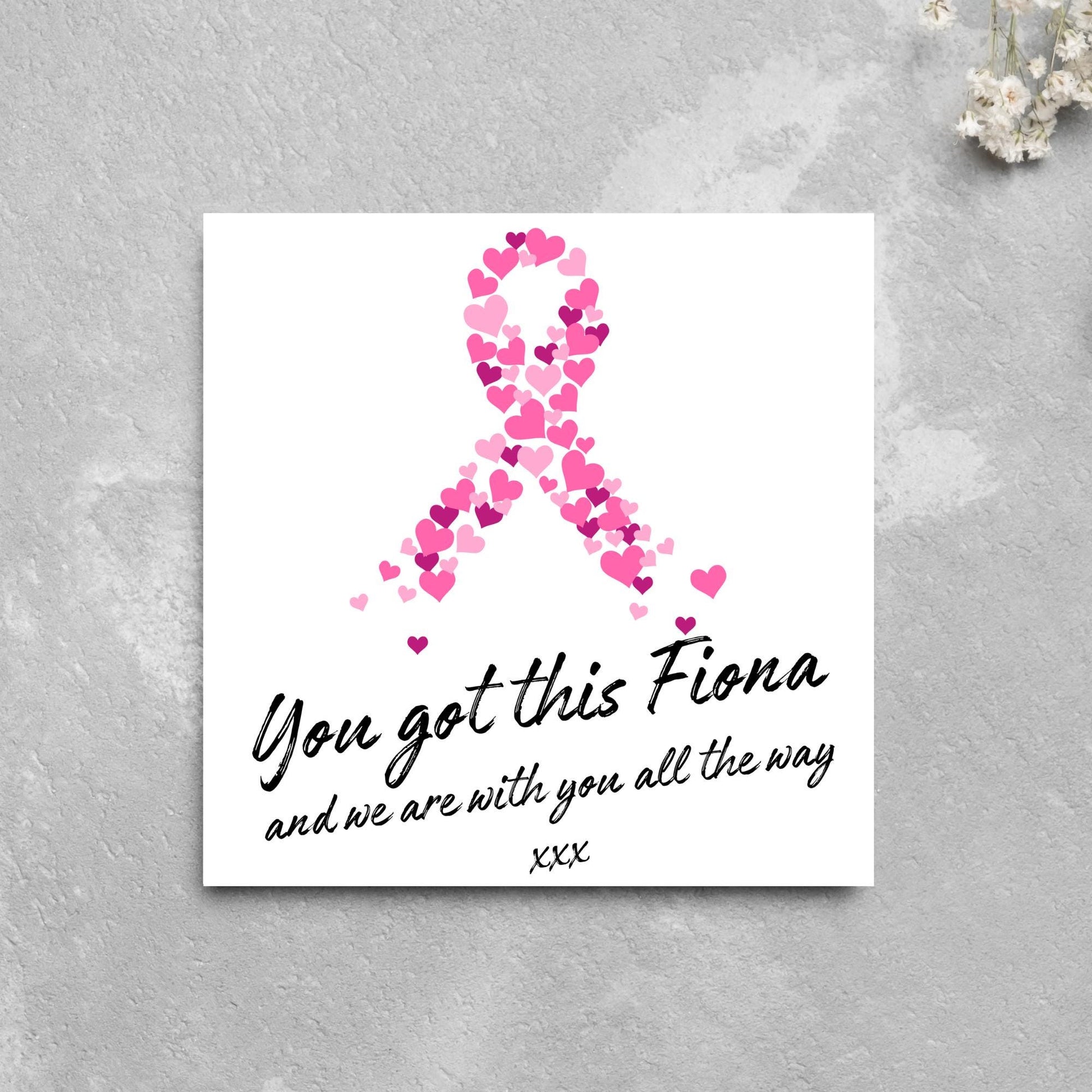 Card for Cancer Patients, Cancer Support Card, We Are With You, You Got This, Get Well Soon Card, Breast Cancer, Colon Cancer, Macmillan