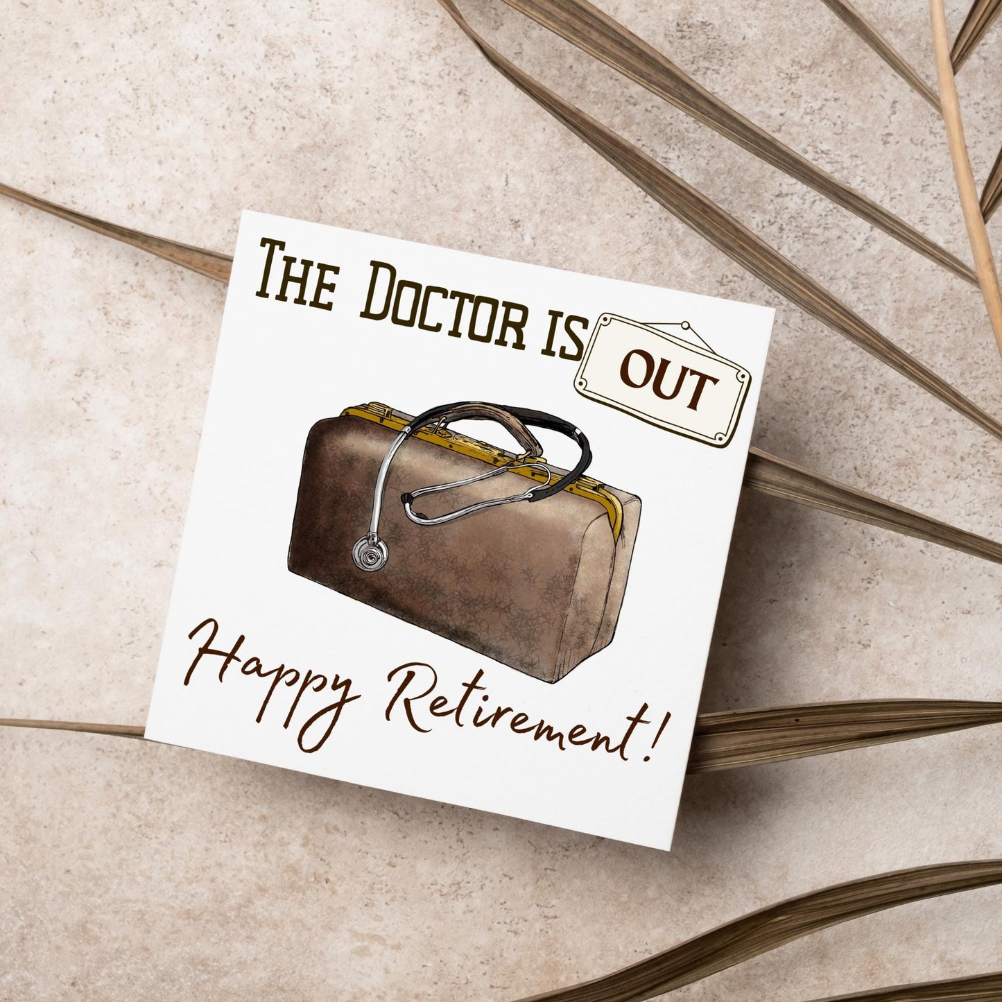 Dr Retirement Card, Leaving Card for Doctor, Happy Retirement Card, Retired Card, Retiring, We'll Miss You Card, GP Doctor Retirement Card
